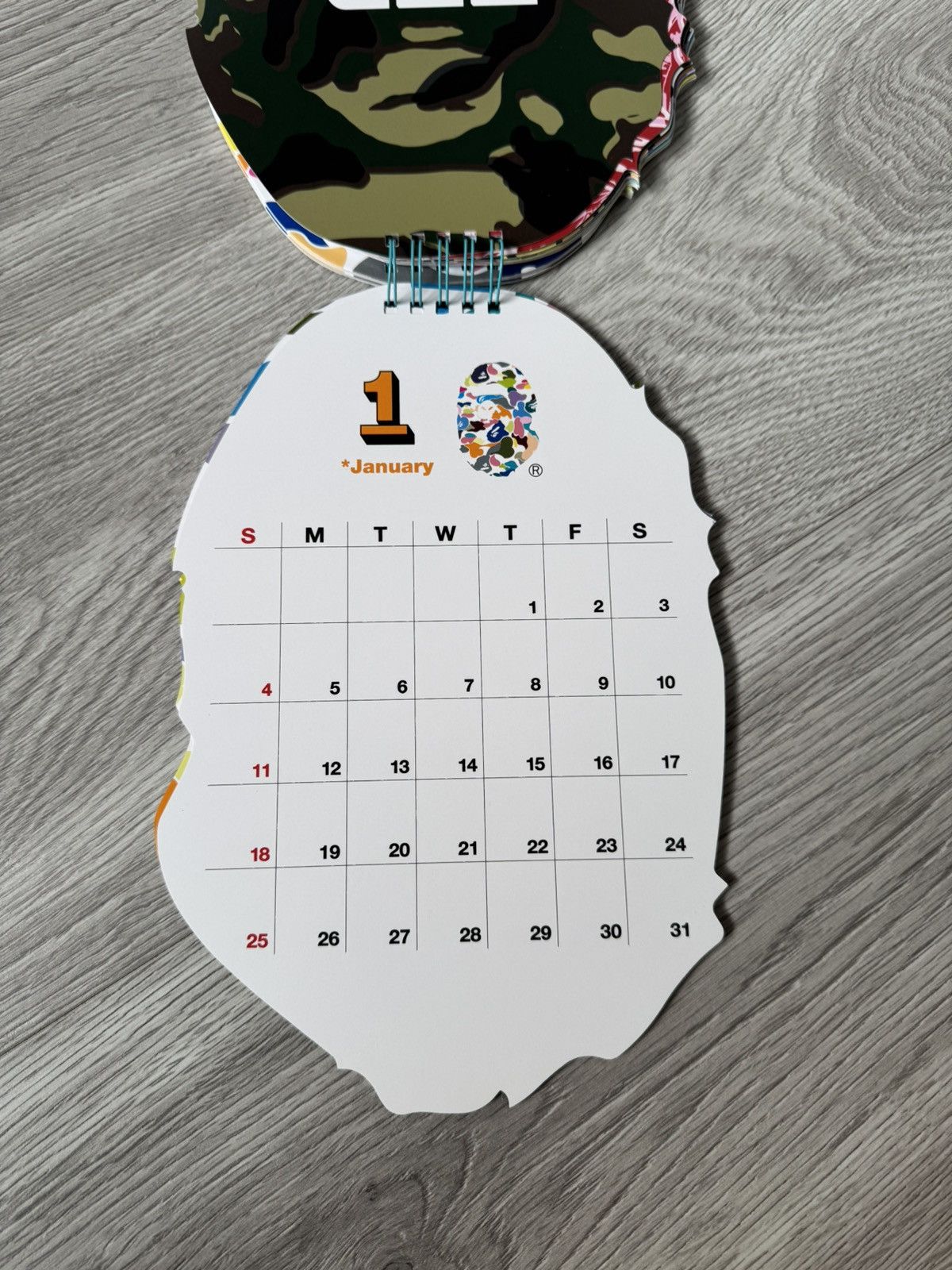 Bape BAPE 2026 MULTI CAMO CALENDAR + 60 BABY MILO STICKERS Size ONE SIZE - 4 Thumbnail