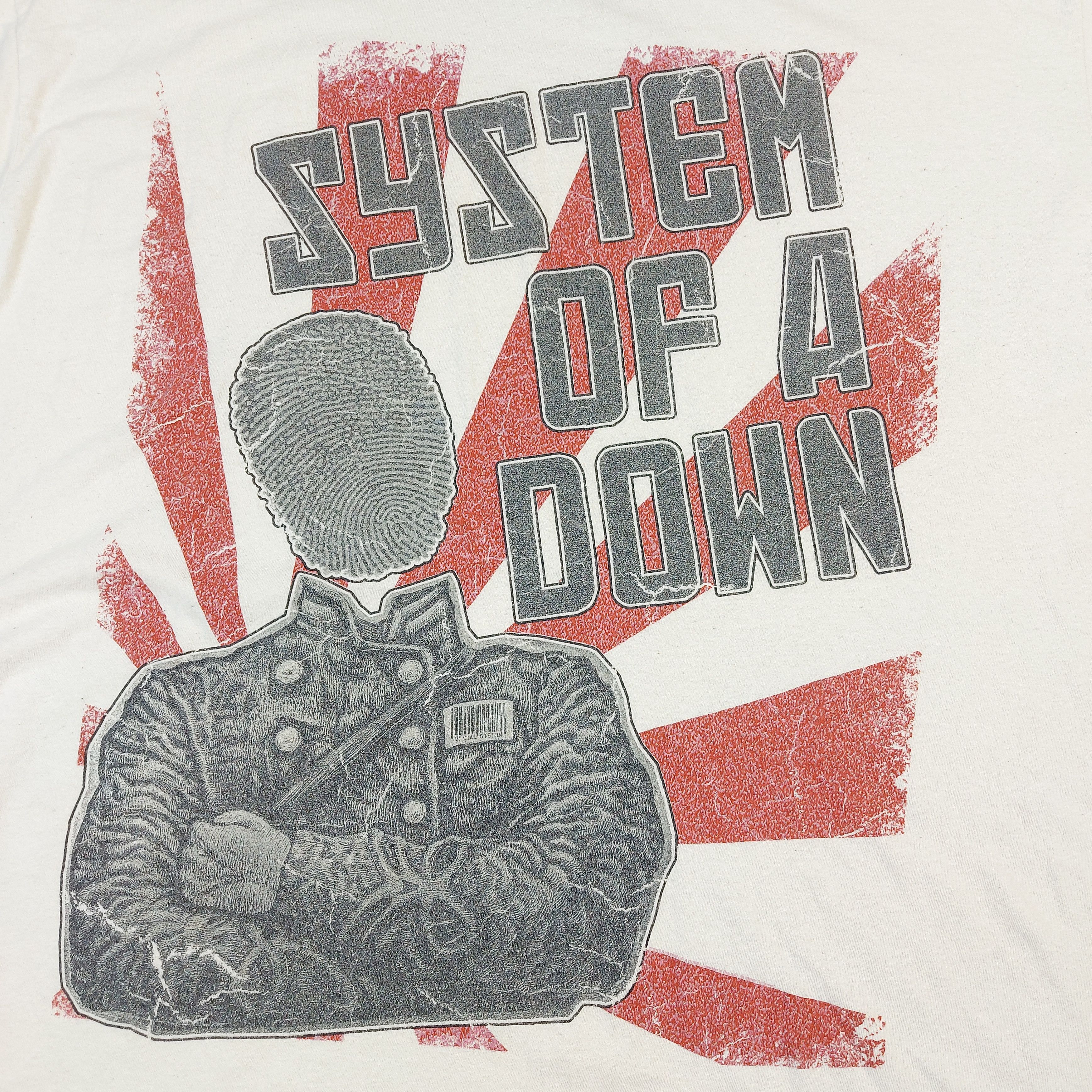 Band Tees 2015 System Of A Down Band Thumbprint Soldier TEE Size US XXL / EU 58 / 5 - 2 Thumbnail