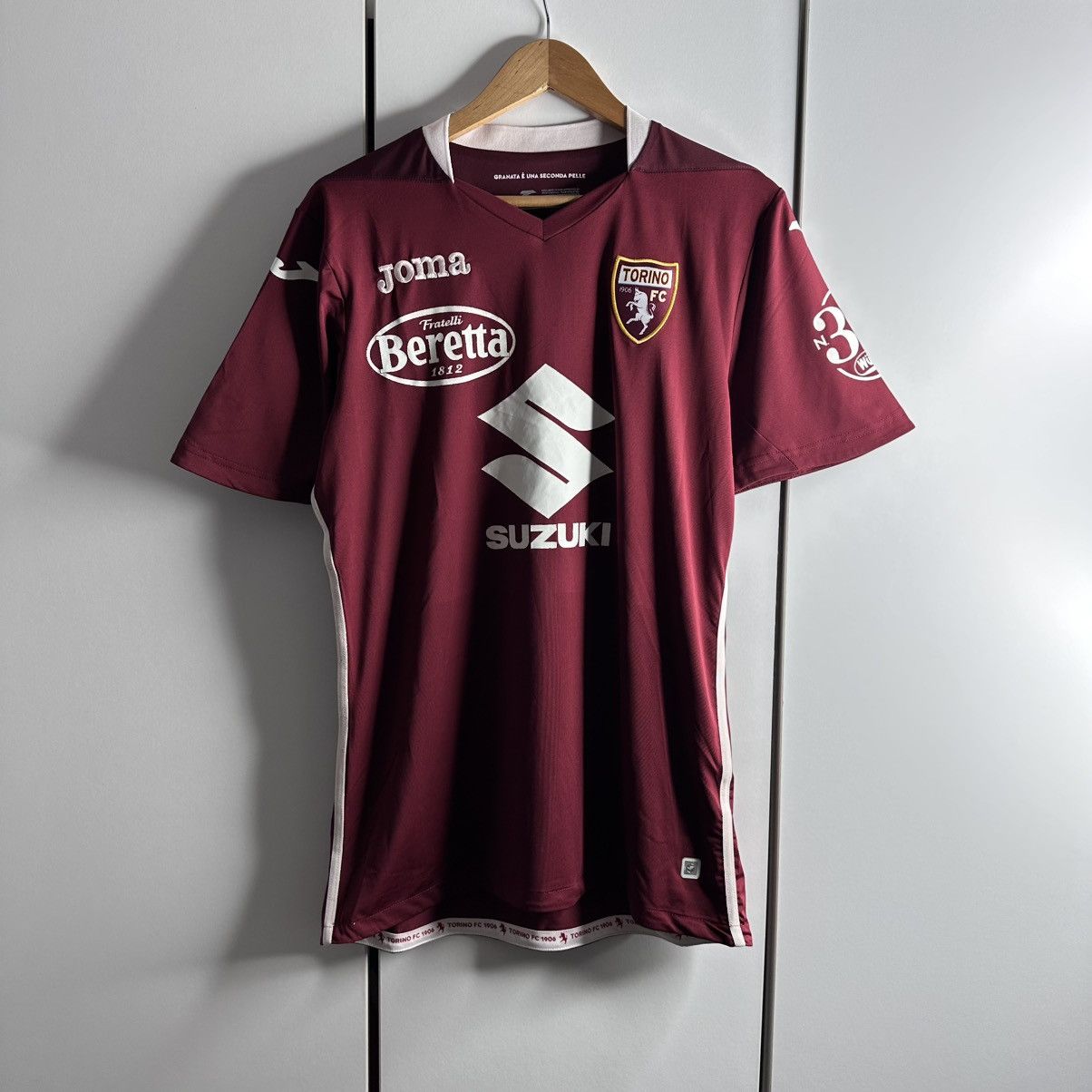 Joma TORINO 2020 2021 HOME FOOTBALL SHIRT SOCCER JERSEY JOMA Size US L / EU 52-54 / 3 - 1 Thumbnail