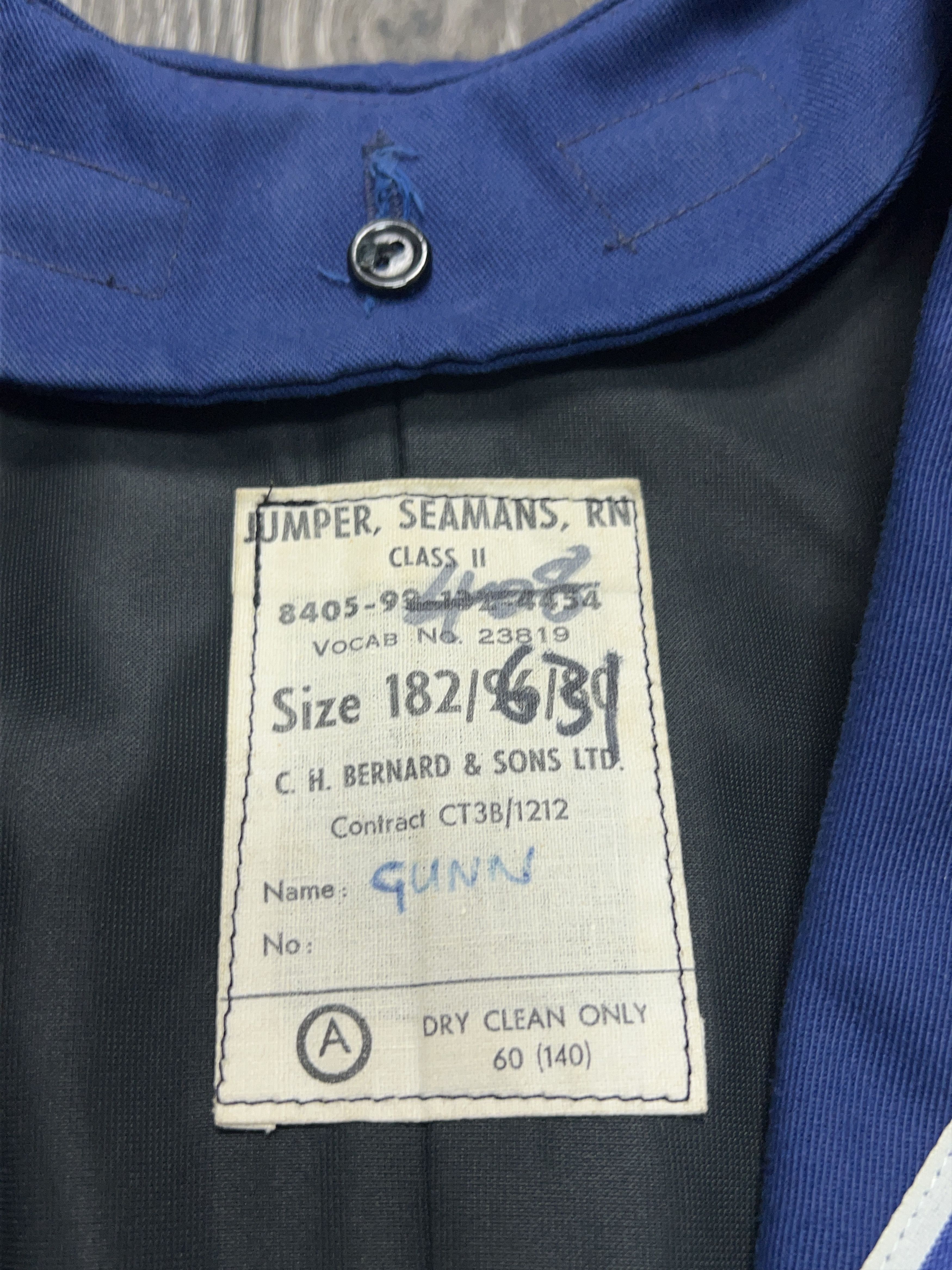 Vintage Royal British Navy Jumper Seamans Sailor Marine Sweater Size US XS / EU 42 / 0 - 3 Thumbnail