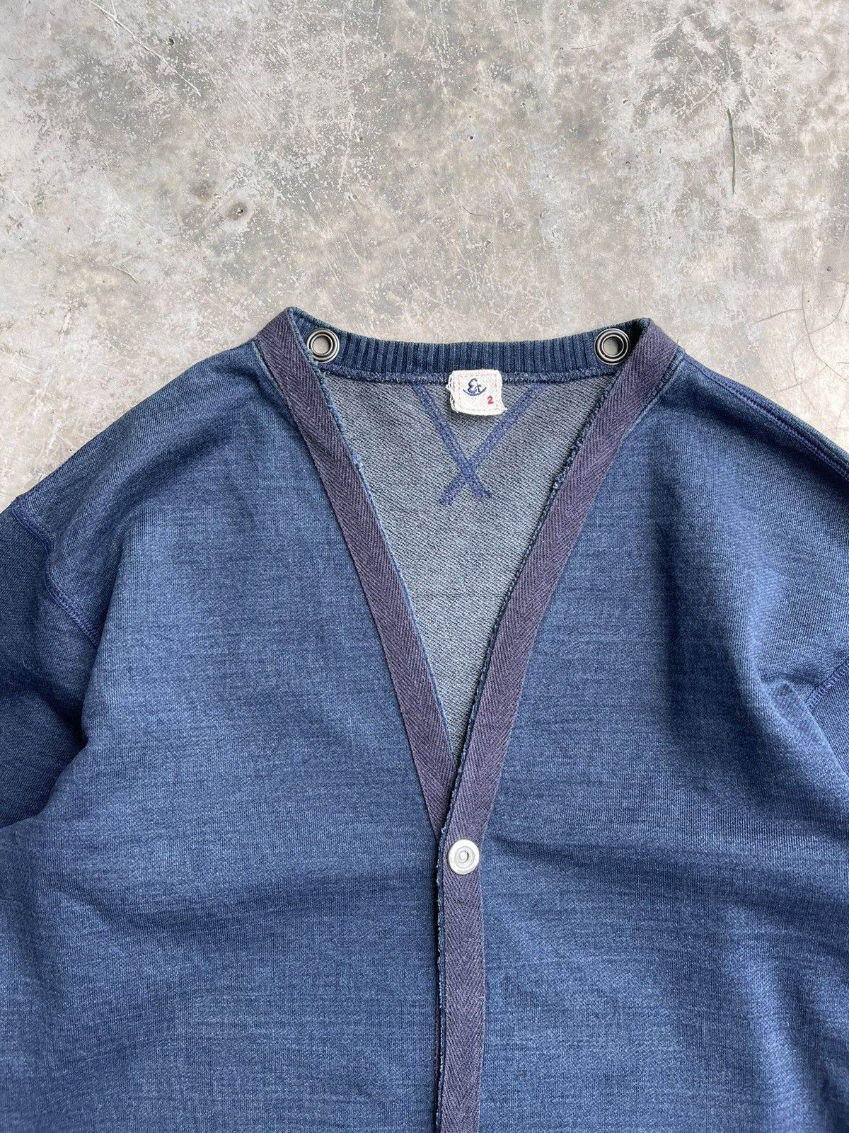 Eternal × Japanese Brand × Pure Blue Japan Pure indigo Eternal Cardigan Jacket Size US M / EU 48-50 / 2 - 3 Thumbnail