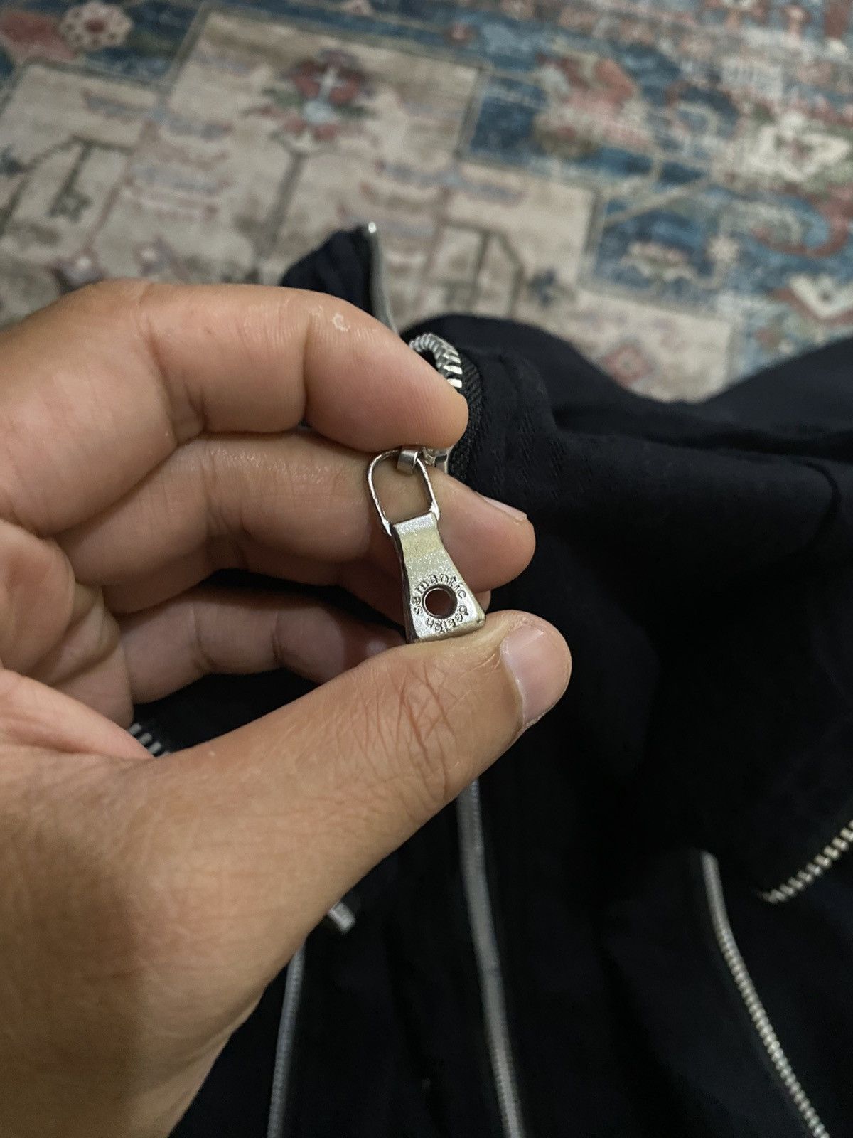Semantic design Double Layer Zipper Shirt