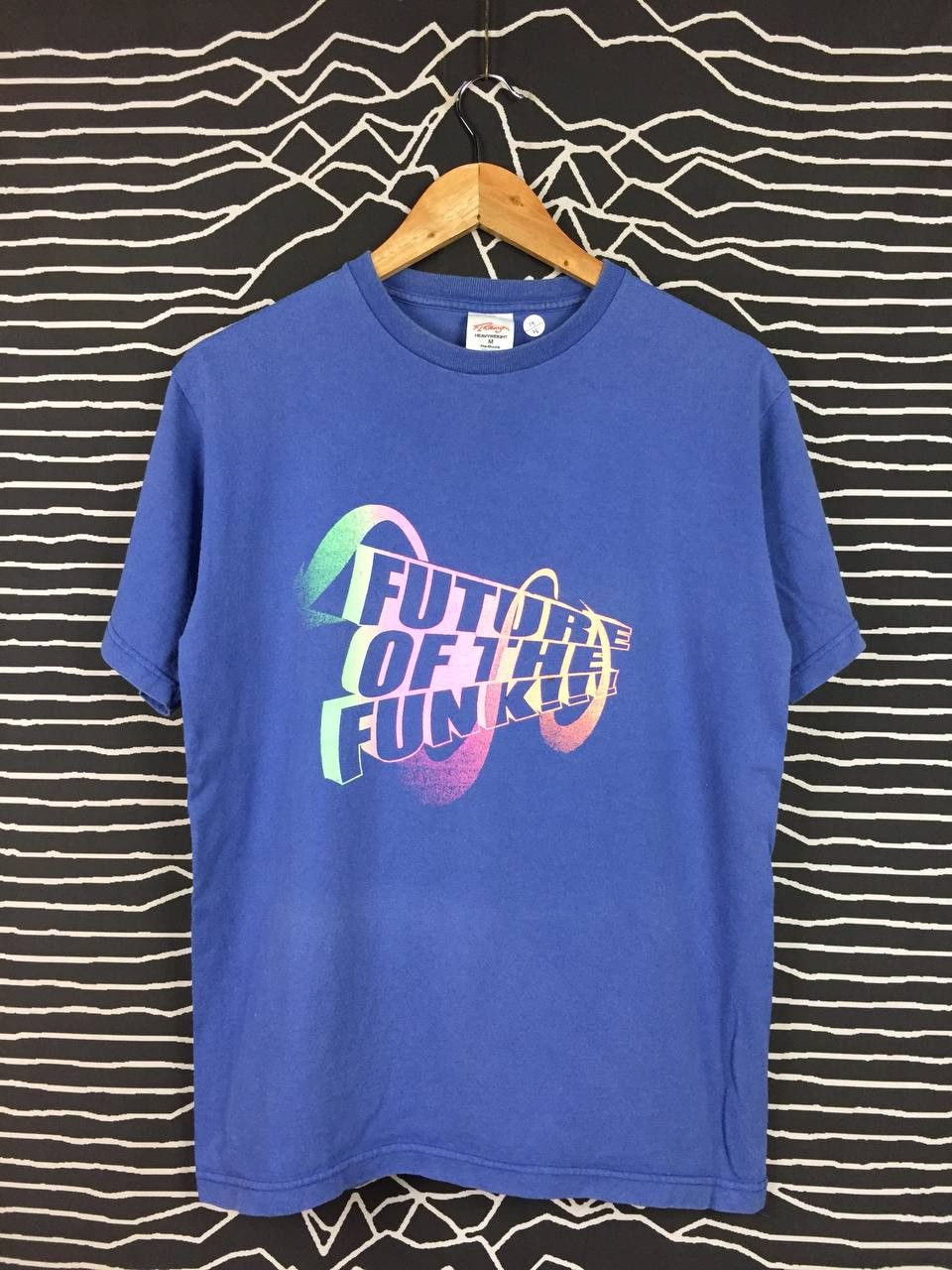 Vintage Vtg 90s FL Robinson Future Of The Funk Techno Tee Size US M / EU 48-50 / 2 - 1 Thumbnail