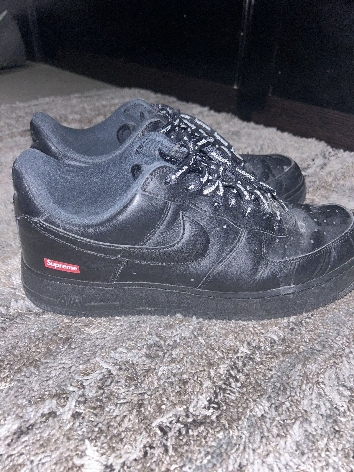 Nike × Supreme Supreme black Air Force Size US 9.5 / EU 42-43 - 4 Thumbnail