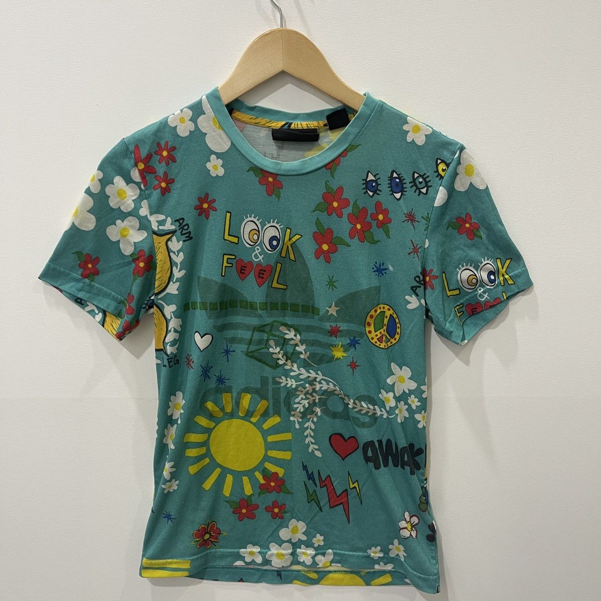 Adidas × Vintage Adidas PHARRELL WILLIAMS T-Shirt Size US S / EU 44-46 / 1 - 1 Thumbnail