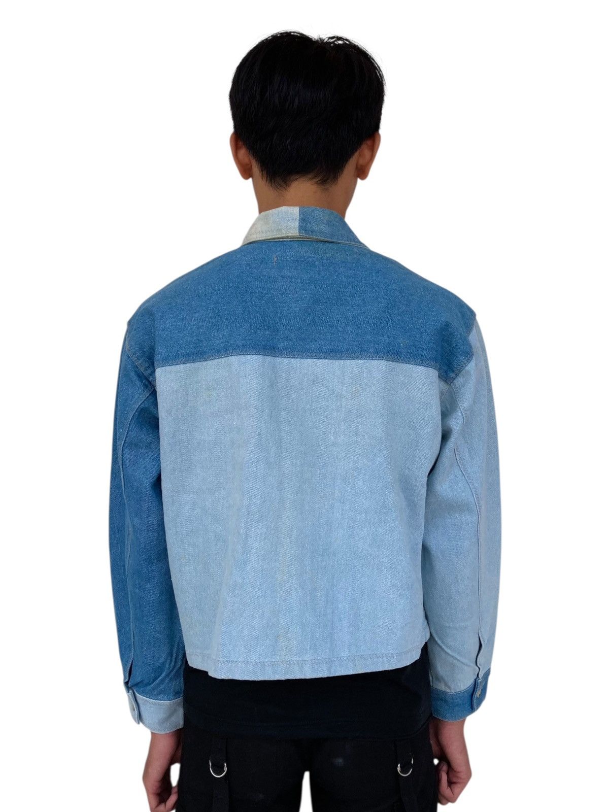 Japanese Brand 1980s Atsuro Tayama - Patchwork Denim Jacket Size US M / EU 48-50 / 2 - 4 Thumbnail