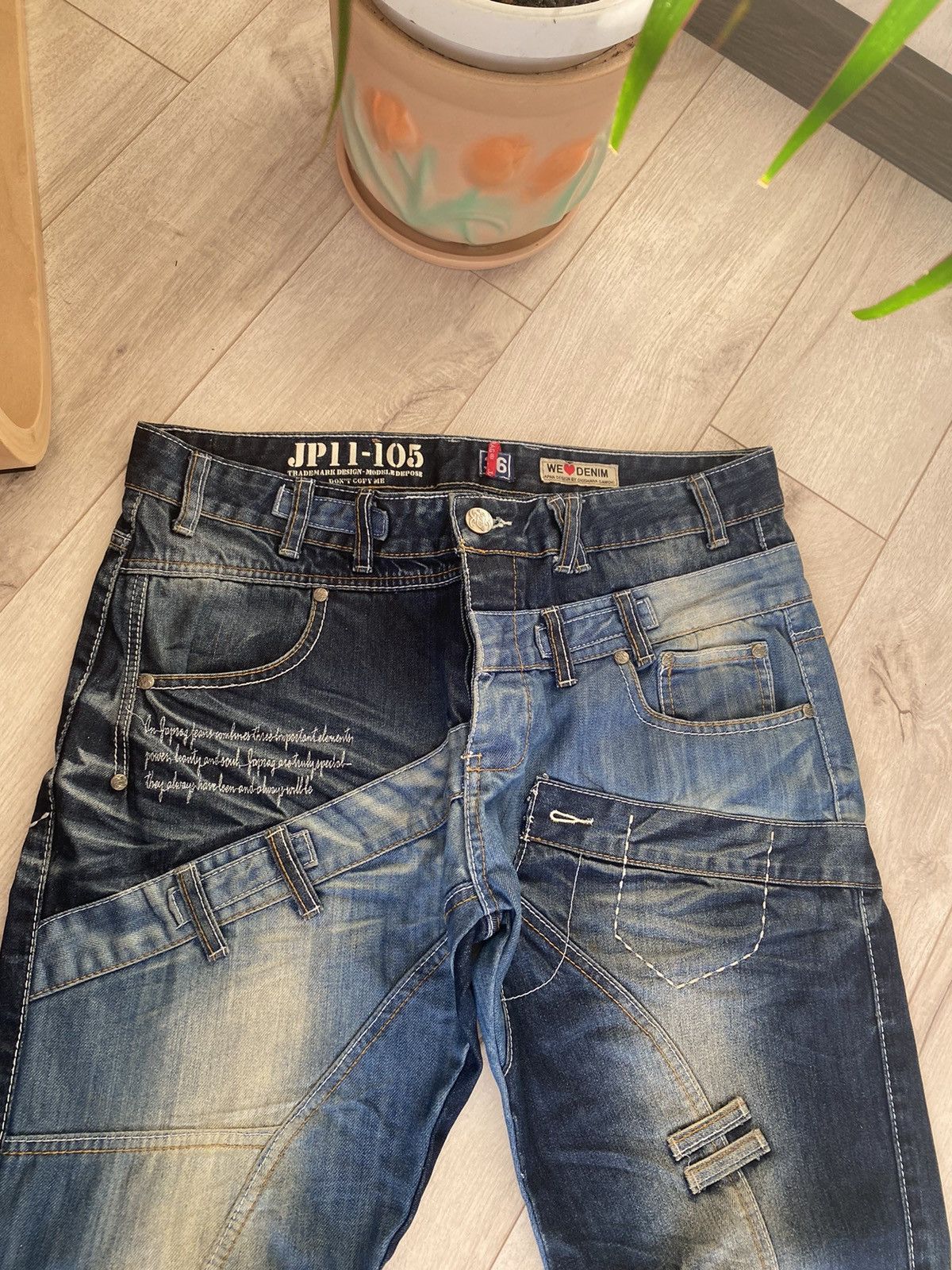Japanese Brand Vintage Japrag Japanese Avant Garde Jeans Denim Rare Faded Size US 36 / EU 52 - 16 Thumbnail