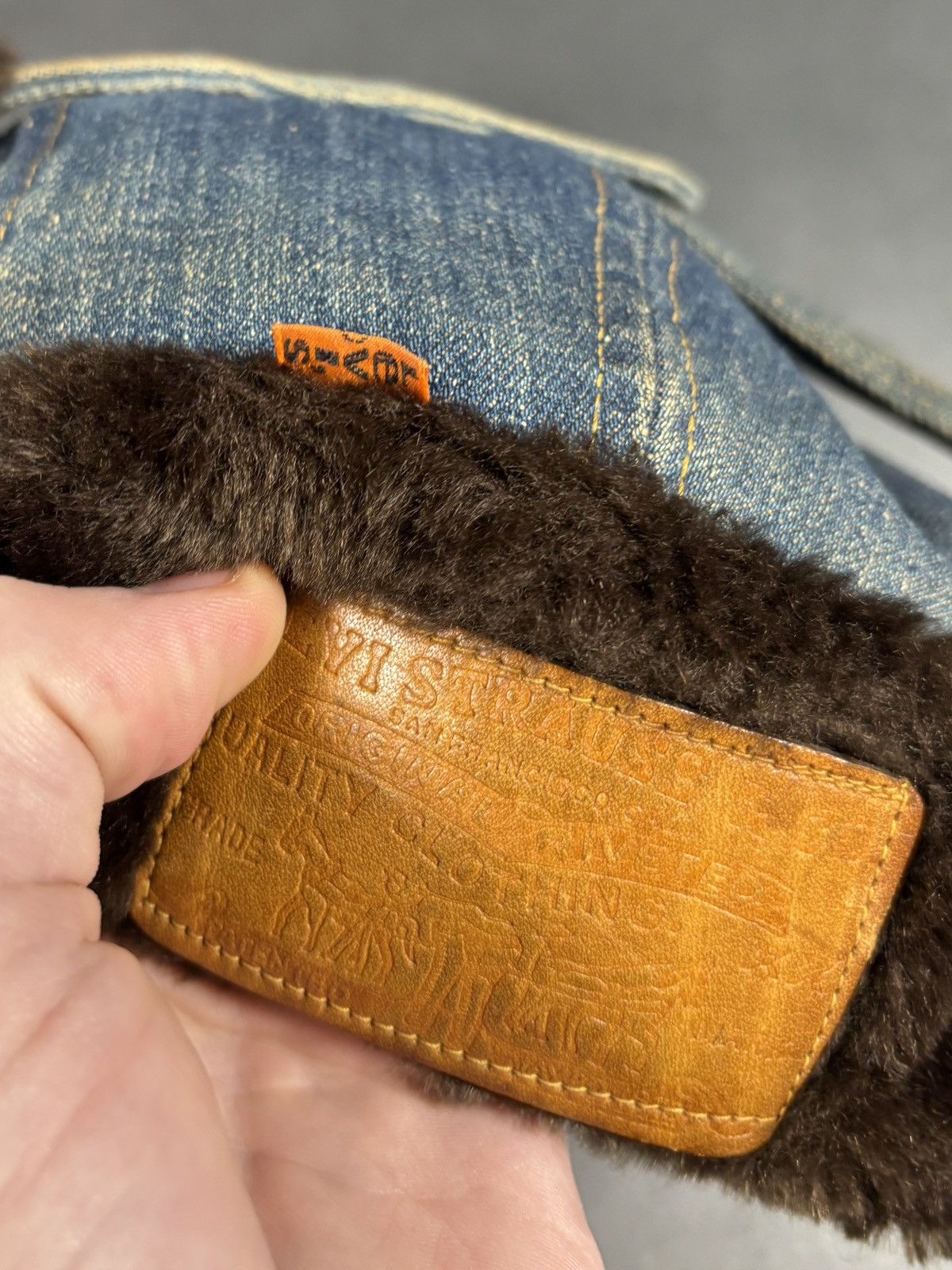 Levi's Vintage Levi's Orange Tab Hat Denim Ushanka Trapper 70s 80s Size ONE SIZE - 16 Thumbnail