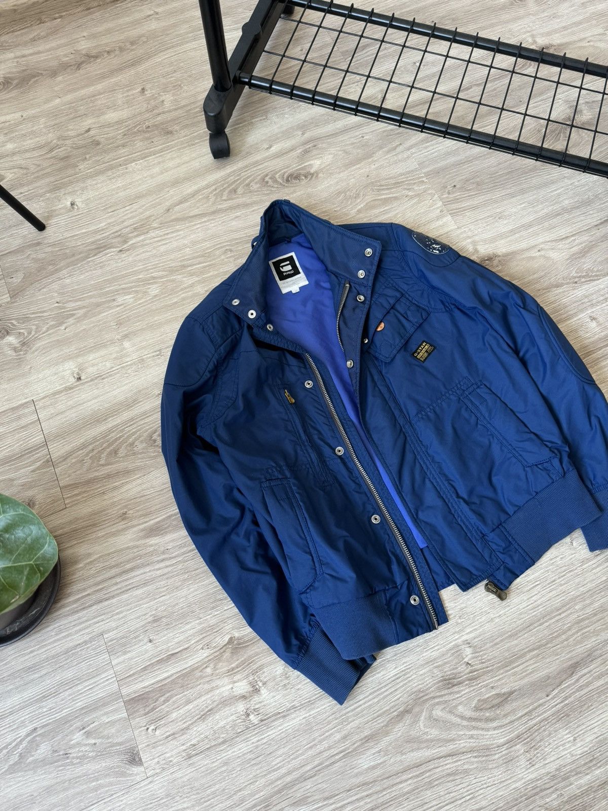 G-Star × Japanese Brand Vintage Y2K G Star Raw Japanese Nylon Biker Bomber Jacket Size US M / EU 48-50 / 2 - 2 Thumbnail