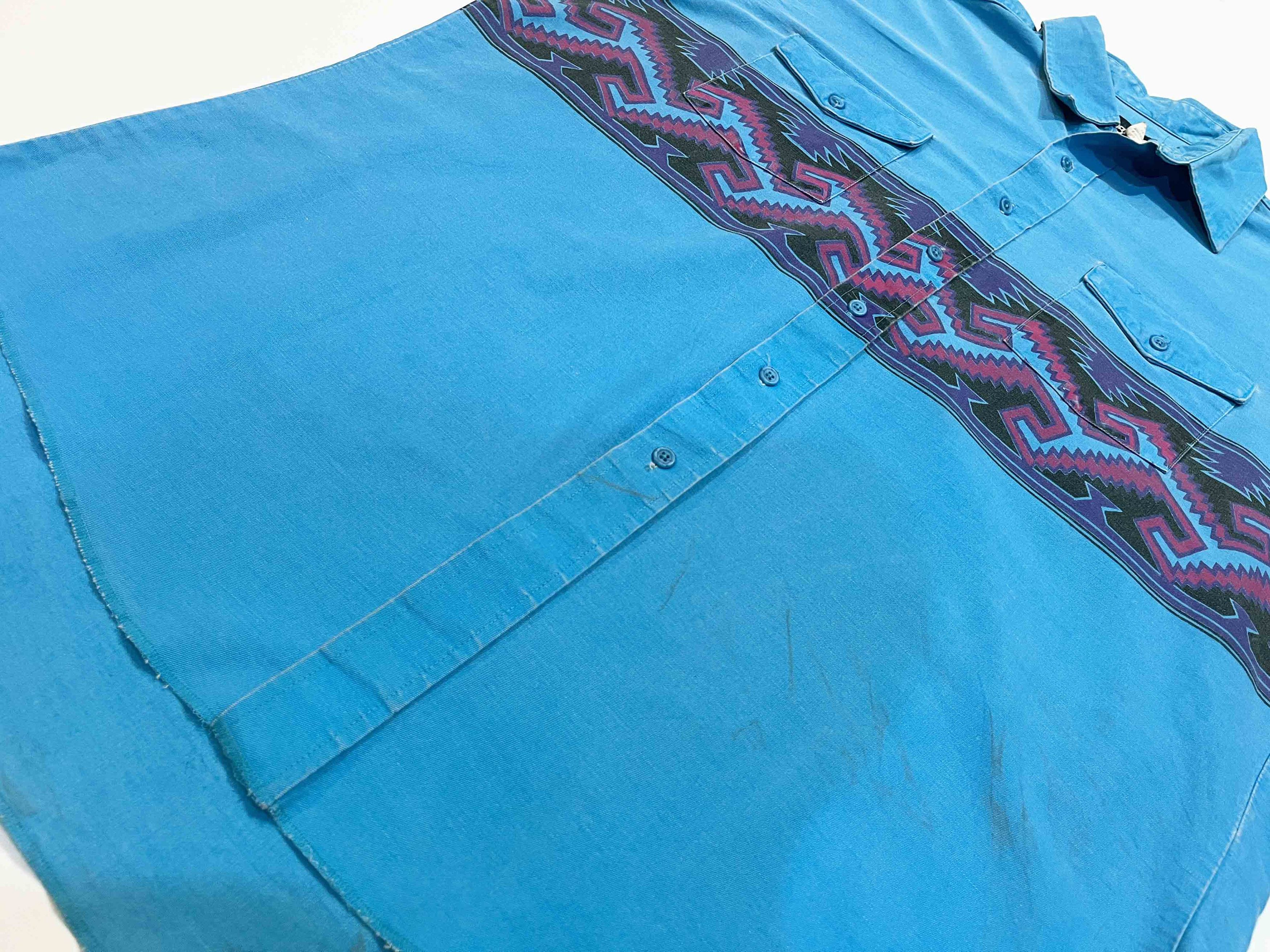 Vintage × Wrangler Vintage Wrangler Brushpopper Western Cowboy Aztec Shirt Size US L / EU 52-54 / 3 - 8 Thumbnail