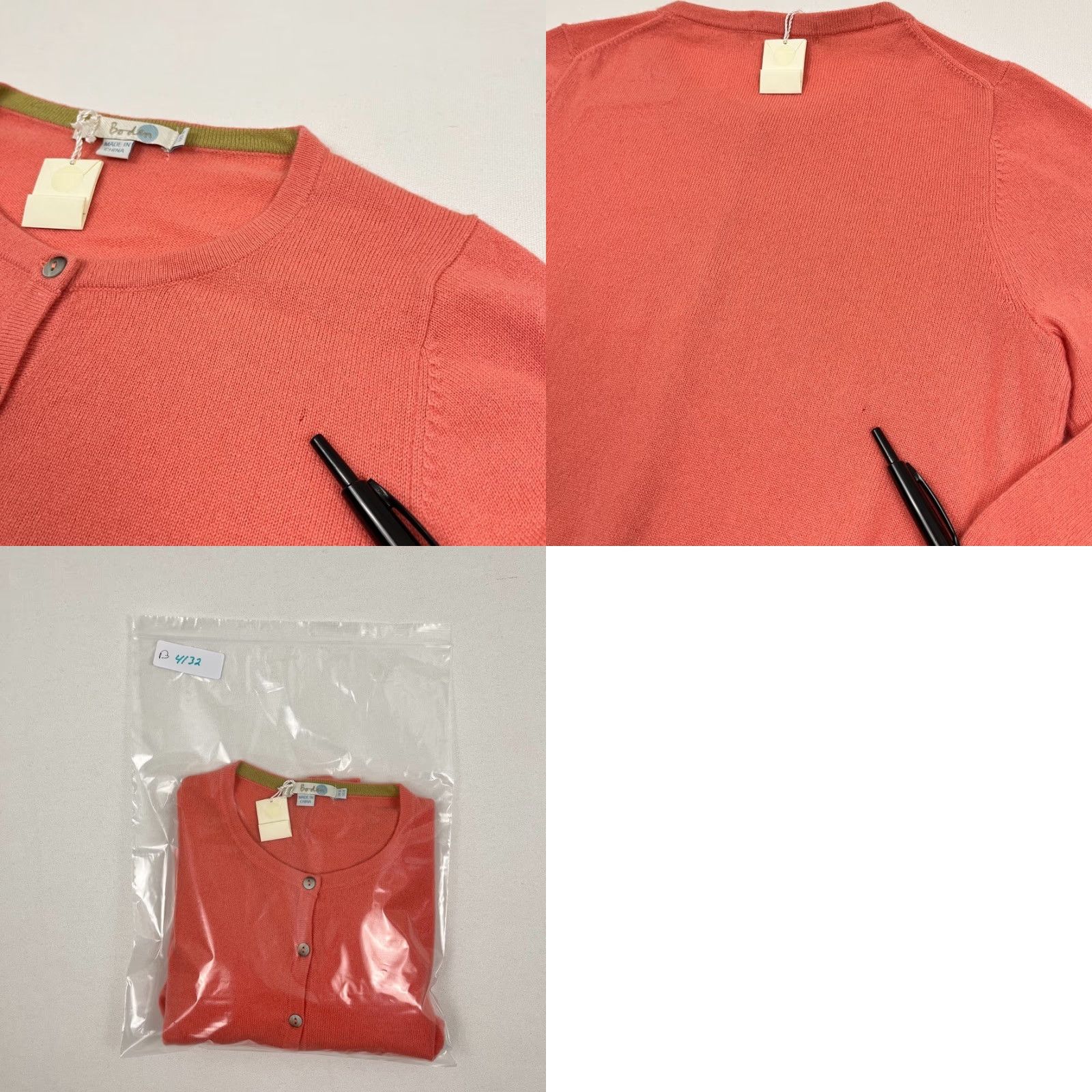 Boden Boden Cardigan Women US 8 Pink Cropped Crewneck Cashmere 3/4 Sleeve Casual Workwear Size M / US 6-8 / IT 42-44 - 8 Thumbnail