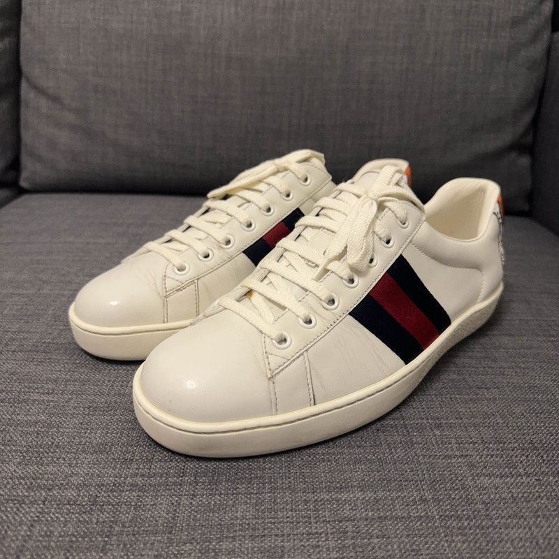 Gucci Gucci Ace Low-Top Tiger Sneakers for Men 0079 Size US 9 / EU 42 - 1 Thumbnail