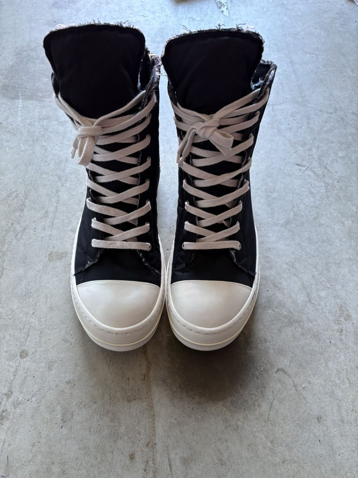 Rick Owens Drkshdw Rick Owens Ramone Black High Size US 8.5 / EU 41-42 - 2 Thumbnail
