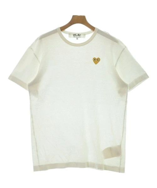 Comme des Garcons PLAY T-Shirts Short Sleeve Crewneck Cotton Plain White Size US XXL / EU 58 / 5 - 1 Thumbnail