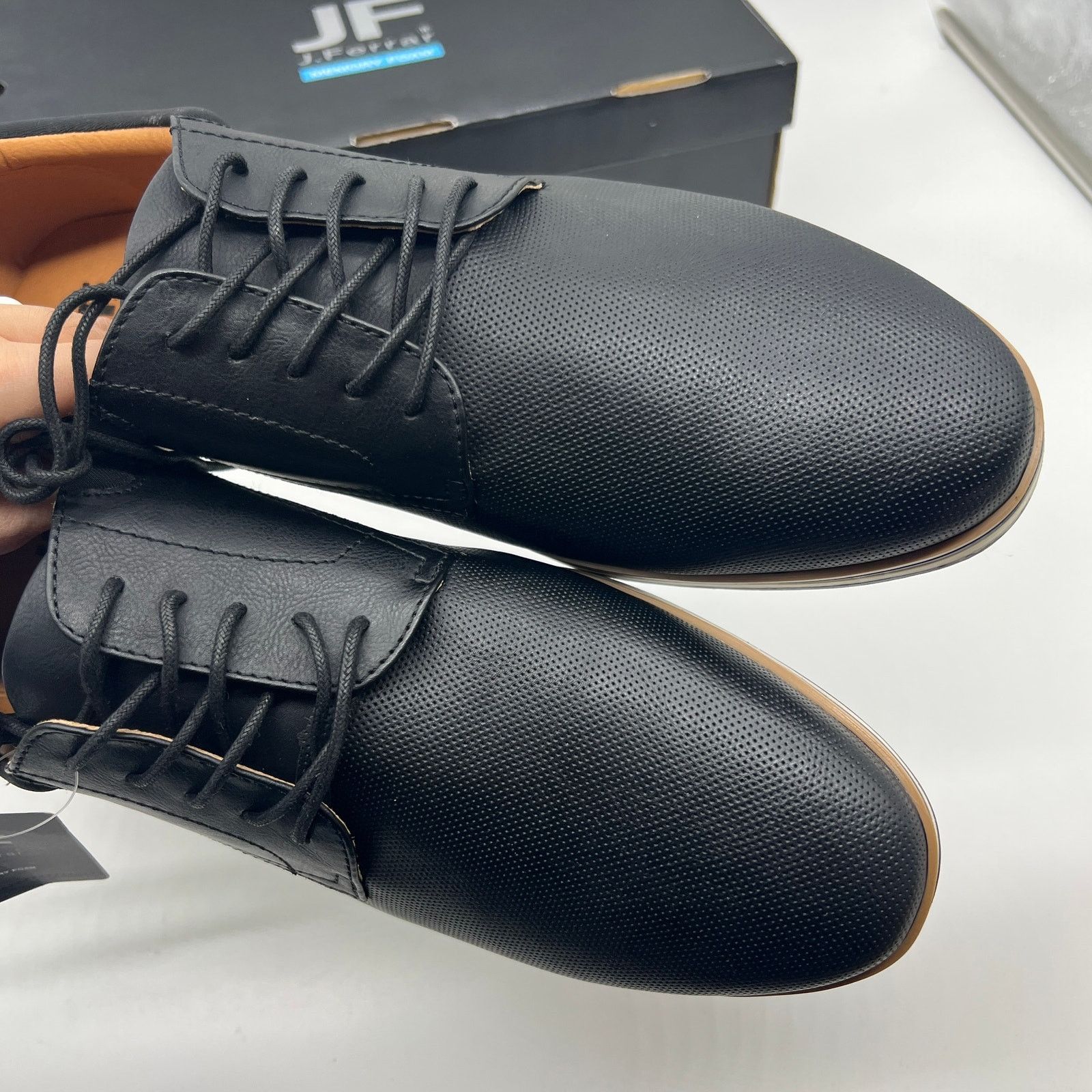 Other J. Ferrar Founder Men's Dress Shoes Oxford Shoes Black Size US 11 / EU 44 - 9 Thumbnail