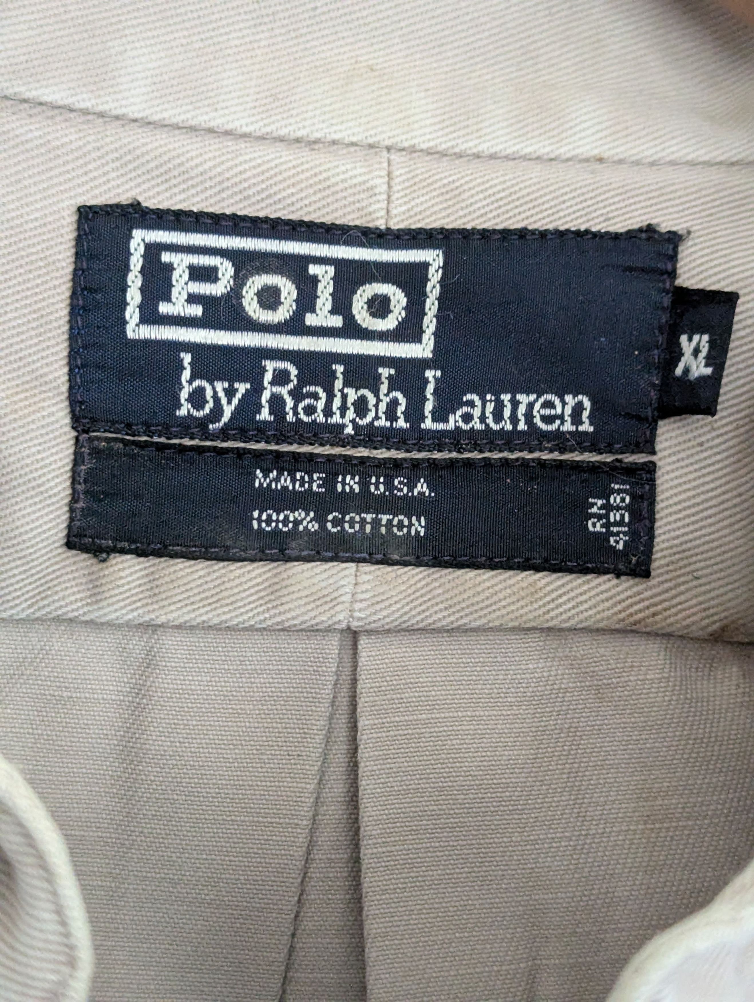 Polo Ralph Lauren SAFARI Style Shirt-Khaki Size US XL / EU 56 / 4 - 2 Thumbnail