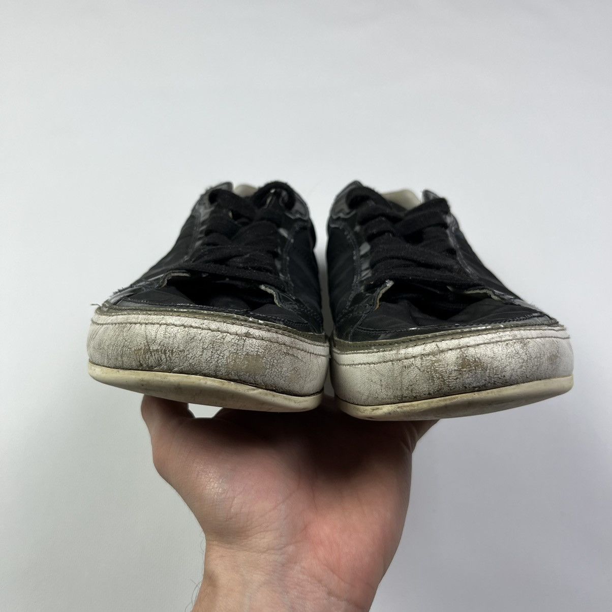 Prada × Vintage Prada Milano Vintage Low Sneakers Black Luxury Size US 8 / EU 41 - 8 Thumbnail