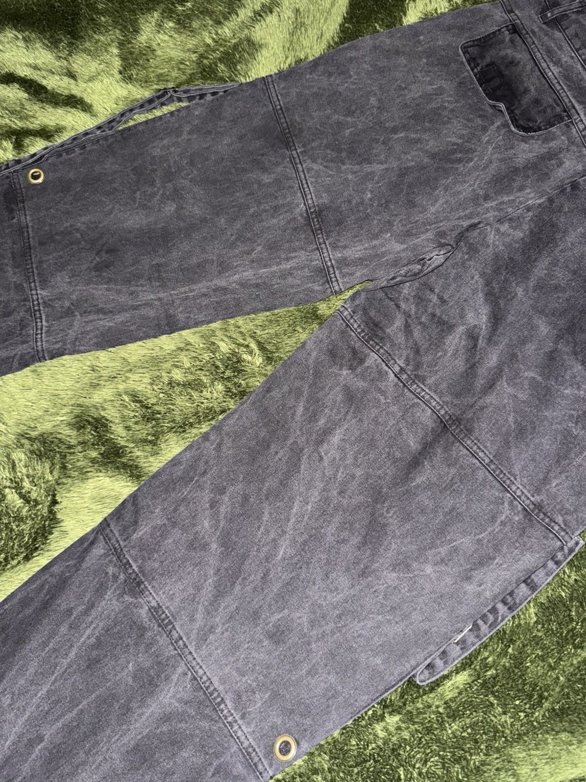 Japanese Brand [2] undermycar (korean brand) washed bondage zip pants black Size US 36 / EU 52 - 10 Thumbnail