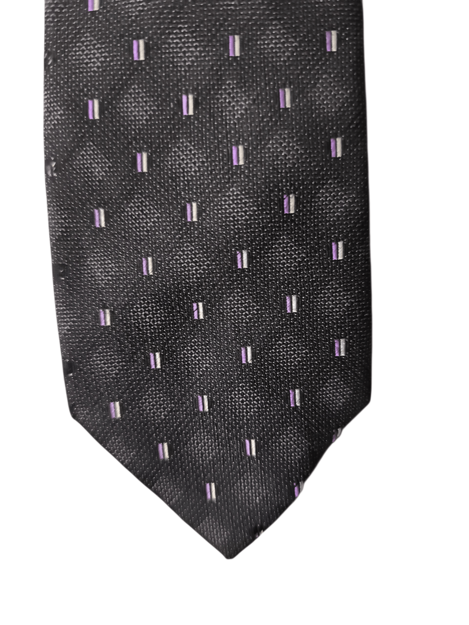 Hiroko Koshino Homme Vintage Hiroko Koshino Homme Woven Jacquard Pin Dot Silk Tie Size ONE SIZE - 3 Thumbnail