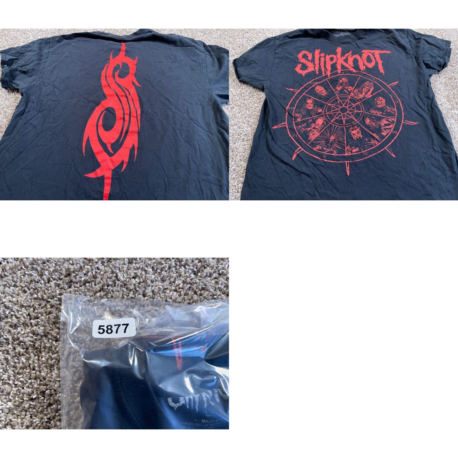 Doublet Slipknot T-Shirt Adult M Black Double Sided Print 2021 Official Heavy Metal Graphic Cotton Short Sleeve Crew Neck Men Size US M / EU 48-50 / 2 - 8 Thumbnail