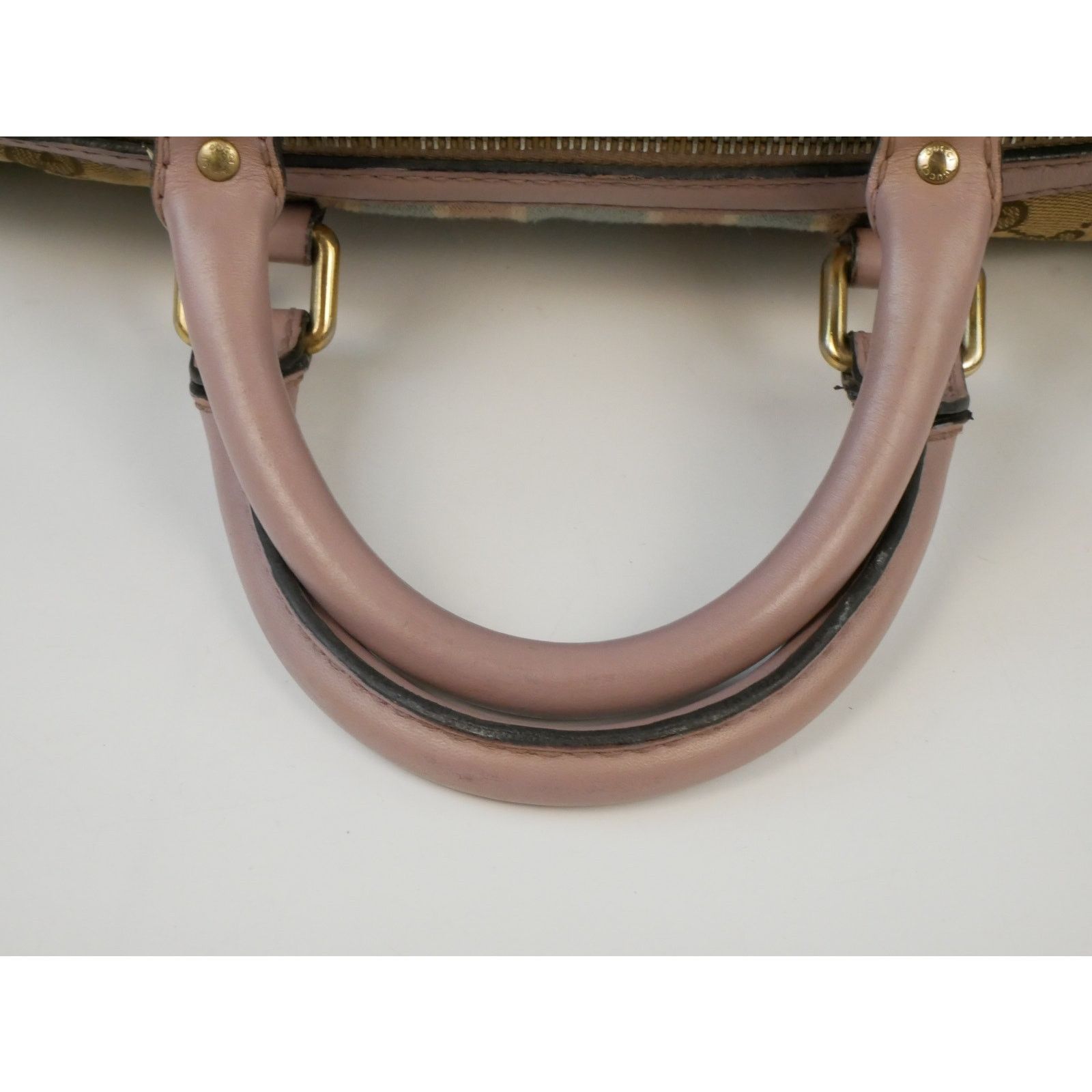 Gucci Gucci Monogram Pink Blue Web Boston Bag Size ONE SIZE - 7 Thumbnail