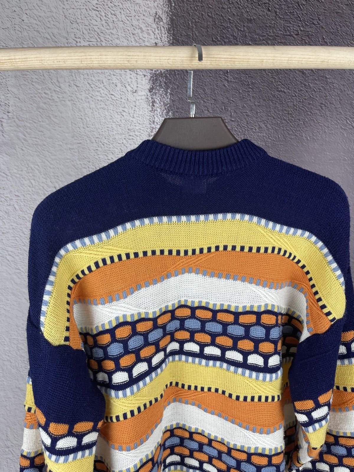 Vintage Vintage coogi style coloured cable knit sweater oversized Size US M / EU 48-50 / 2 - 13 Thumbnail