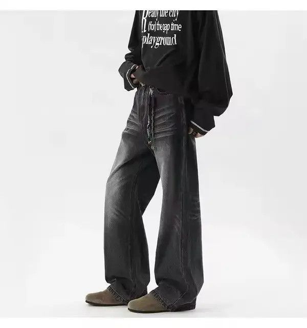 Japanese Brand Asabuki x Hatsu Washed Style Denim Pant Size US 29 - 5 Thumbnail
