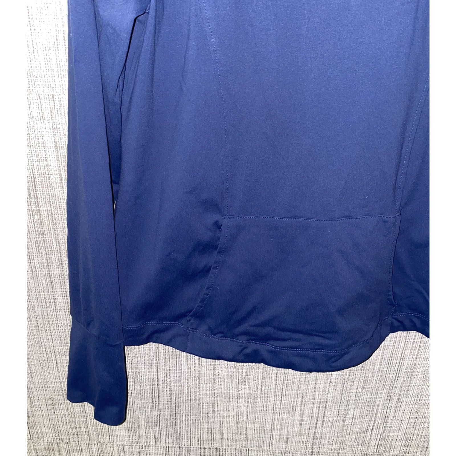 Vintage Heather Grey Women’s Blue 1/2 Zip Pullover Jacket Size M Casual Nylon Elastane Size M / US 6-8 / IT 42-44 - 4 Thumbnail