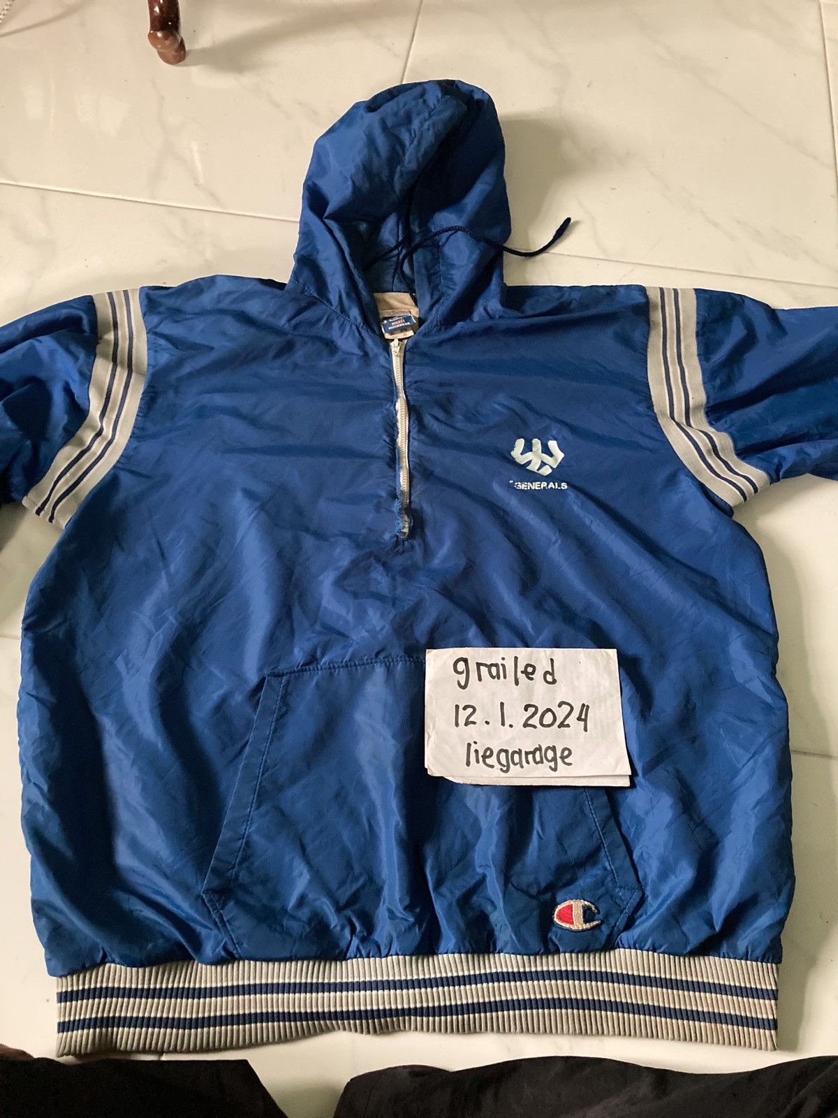 Vintage Champion half zipper talon - toquedesaborminas.com.br