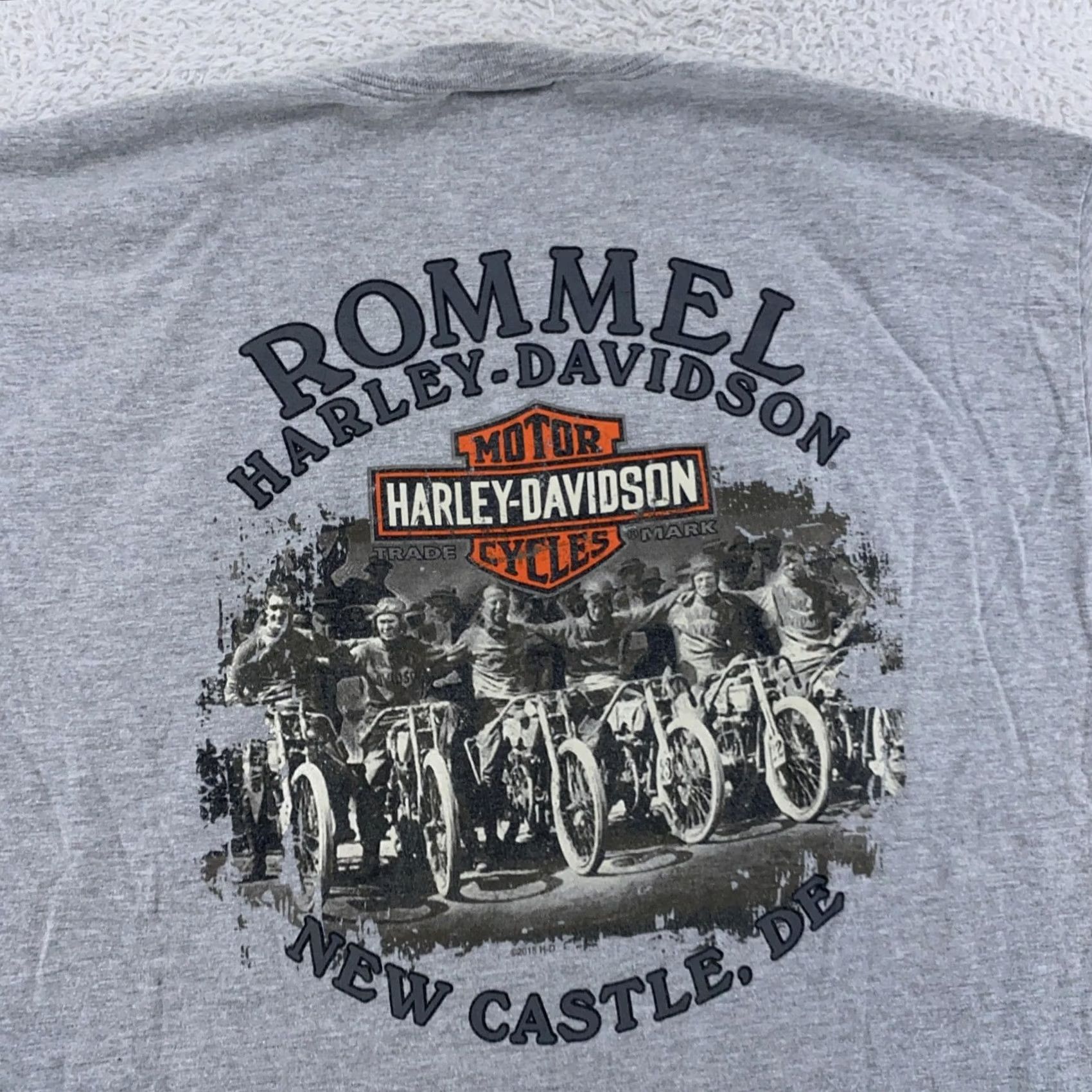 Harley Davidson Harley-Davidson Shirt Mens L/XL Motorcycle Graphic New Castle Delaware Rommel Size US L / EU 52-54 / 3 - 5 Thumbnail
