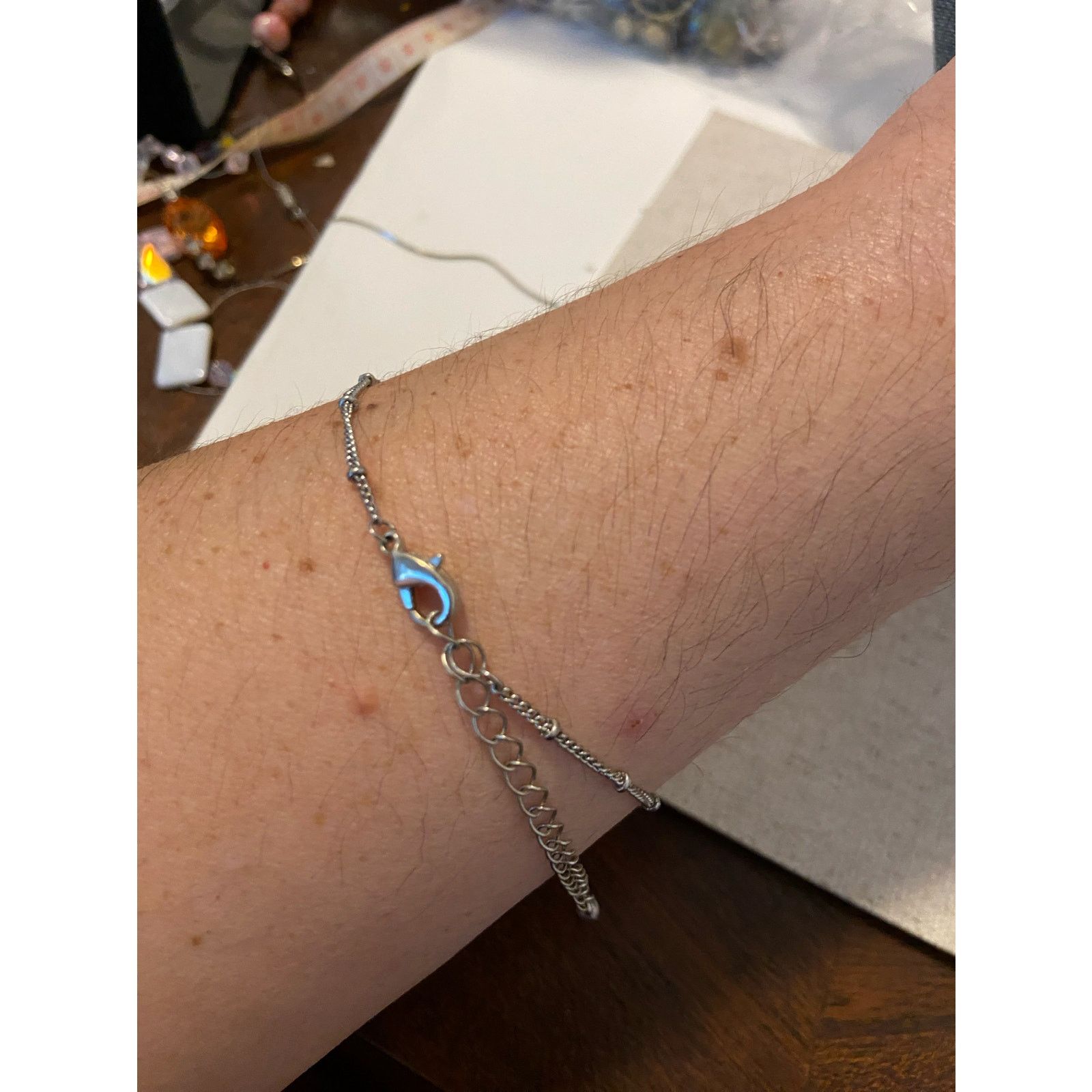 Other Leaf anklet silver tone Size ONE SIZE - 2 Thumbnail