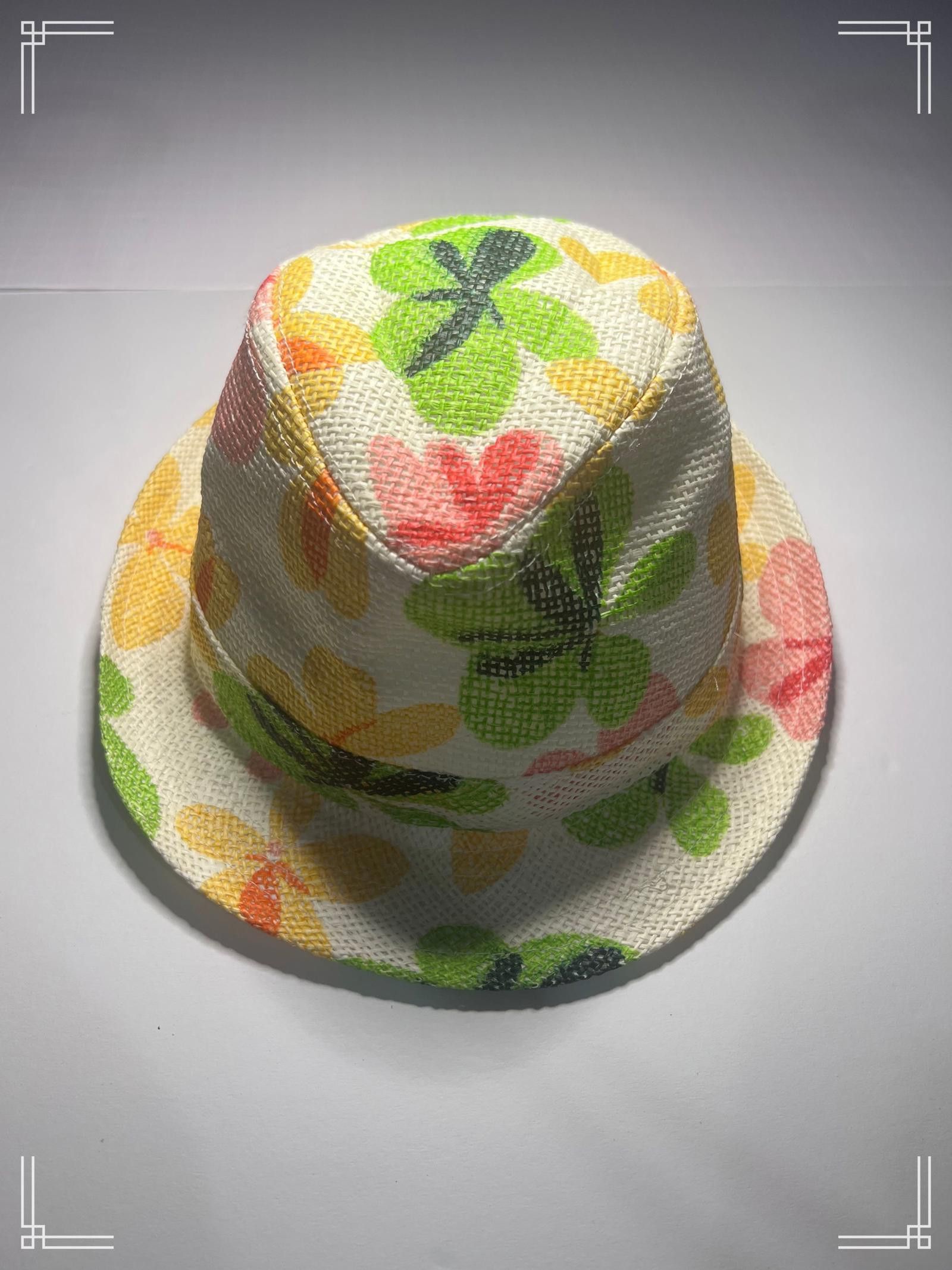 Designer Colorful Floral-Patterned Summer Bucket Hat Size ONE SIZE - 2 Thumbnail