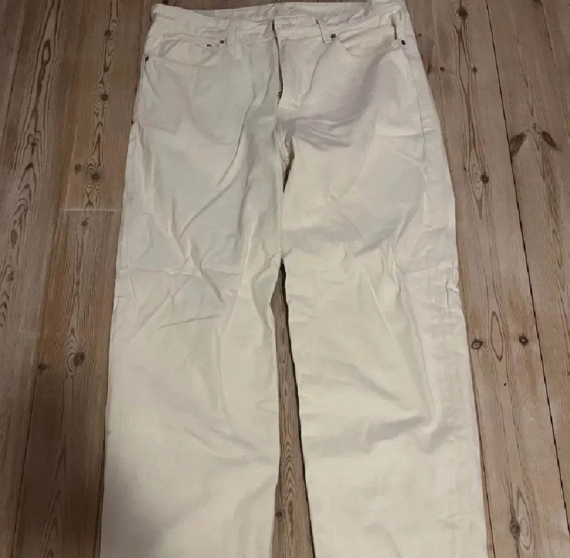 Vintage White baggy jeans Size US 36 / EU 52 - 2 Thumbnail