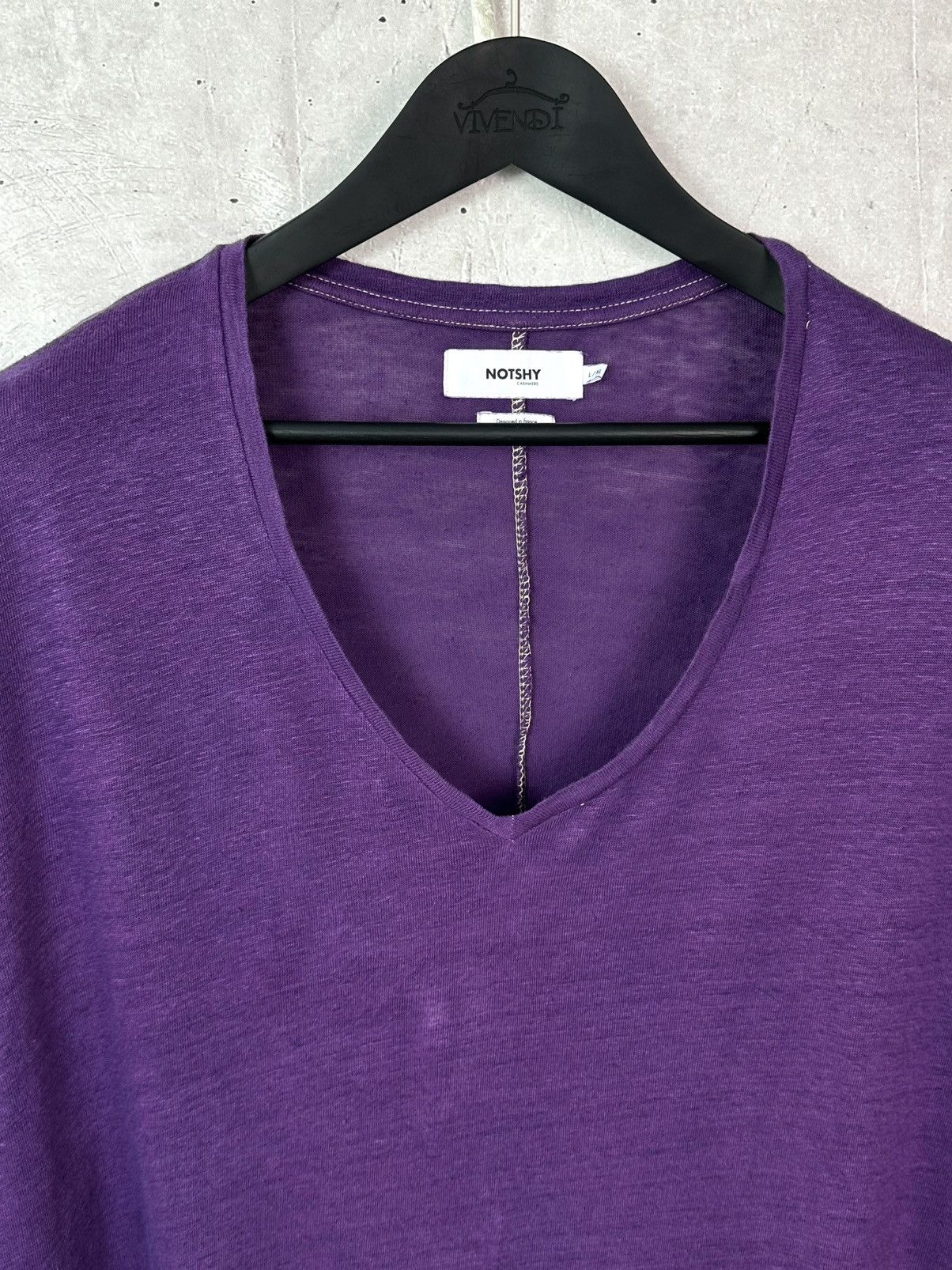 Other Not Shy Linen Purple Oversized 3/4 Sleeve Women’s Jumper Size L / US 10 / IT 46 - 3 Thumbnail