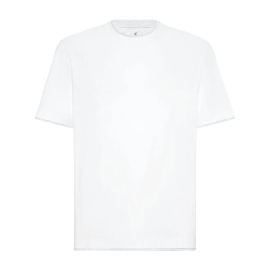 Brunello Cucinelli BRUNELLO CUCINELLI Men T-Shirts M0B137427 CW787 WHITE Size US XXL / EU 58 / 5 - 1 Thumbnail