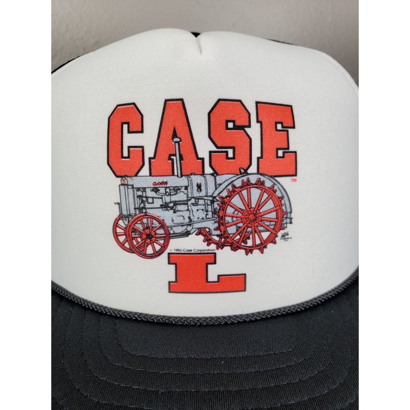 Nissan × Vintage Case L Tractor Snapback Cap Trucker Hat Antique Farming Size ONE SIZE - 4 Thumbnail