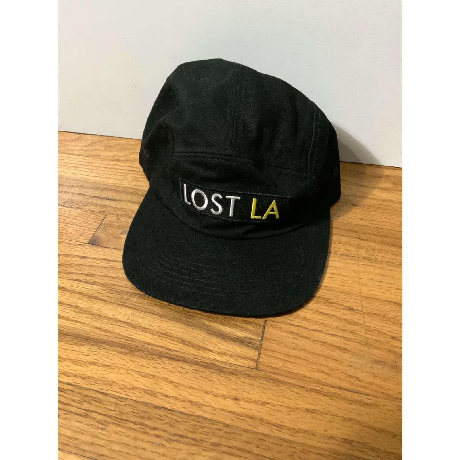 Vintage Lost LA Los Angeles Always Exploring TV Series History Black 5 Panel Hat Cap Size ONE SIZE - 7 Thumbnail