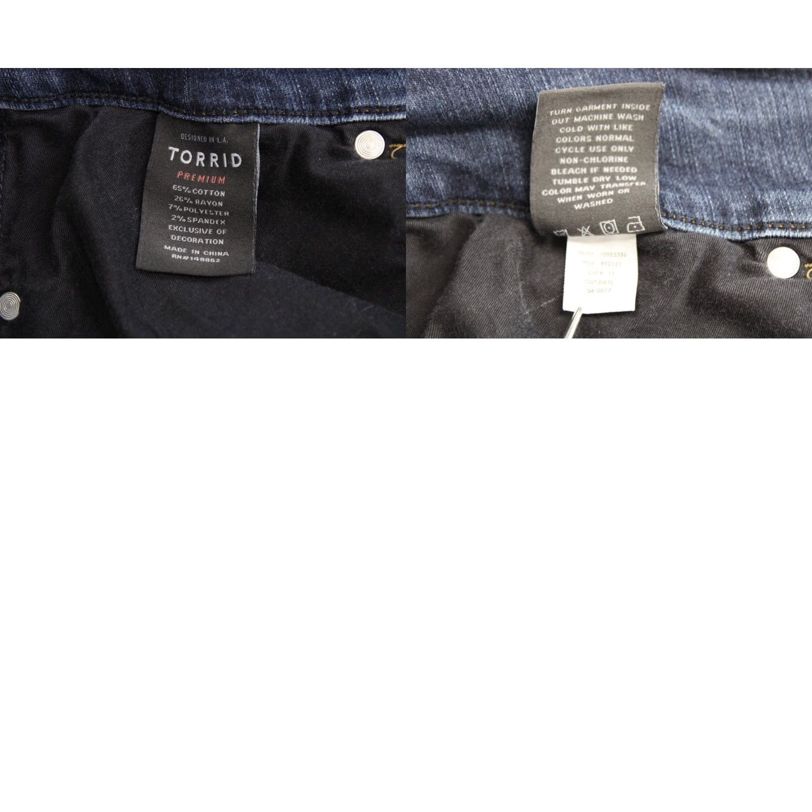 Torrid Torrid Premium Jegging Jeans Women's 18 Regular Dark Wash Cotton Blend Casual 90s Bohemian City Denim Stretch Womens Size 40" / US 18 - 8 Thumbnail
