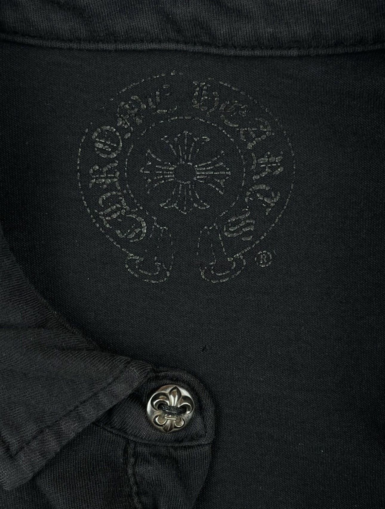 Chrome Hearts Chrome Hearts Silver Button Polo Shirt Size US M / EU 48-50 / 2 - 7 Thumbnail