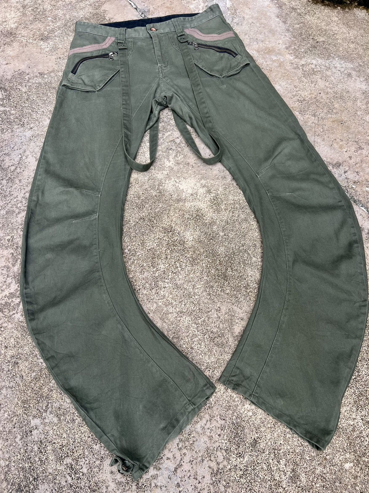 If Six Was Nine × Japanese Brand × PPFM VINTAGE PPFM BONDAGE CARGO PANTS Size US 33 - 5 Thumbnail