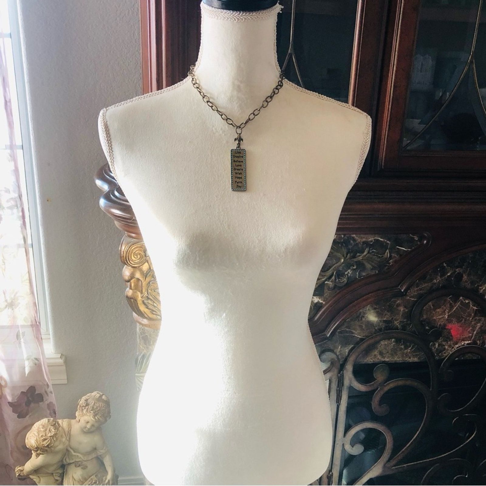 Jewelry Sisi Amber brass tone inspirational necklace Size ONE SIZE - 7 Thumbnail