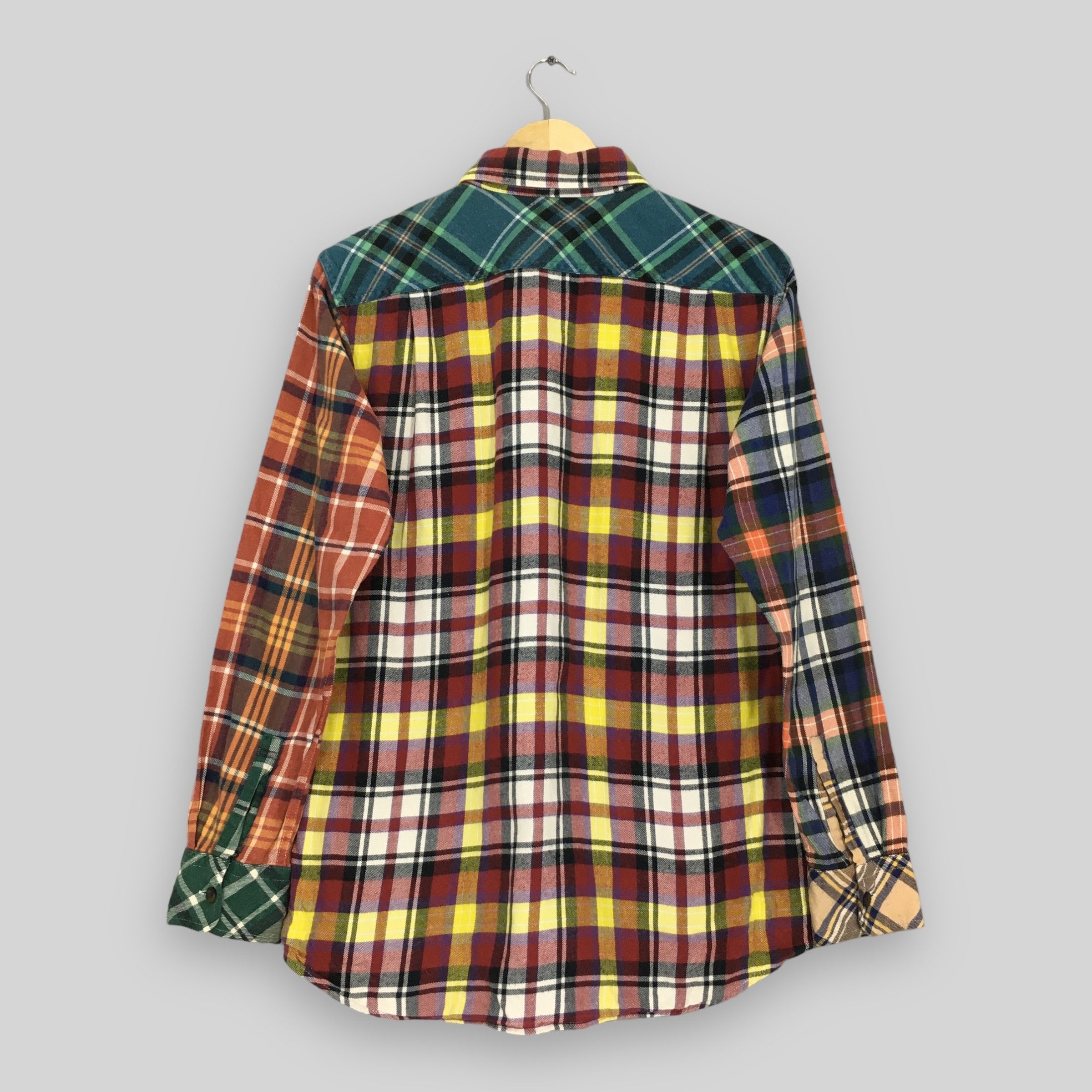 Uniqlo Patchwork Rebuild Checkered Flannel Shirt Medium Size US M / EU 48-50 / 2 - 7 Thumbnail
