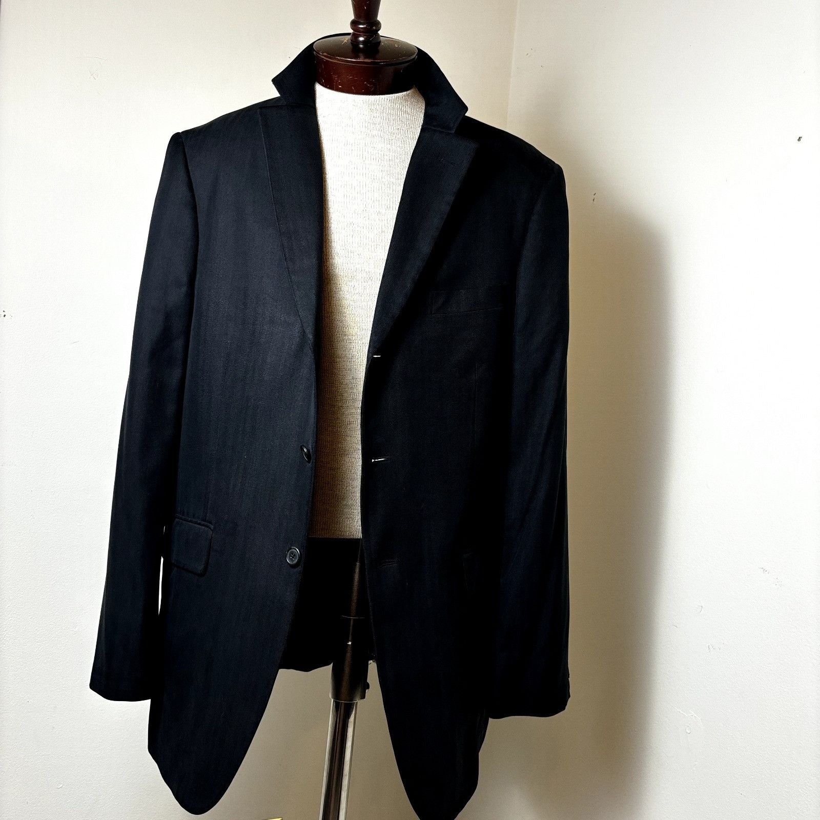 Nordstrom Island Pacific John Nordstrom 44L Navy Sport Coat Blazer Pur Size 44L - 6 Thumbnail
