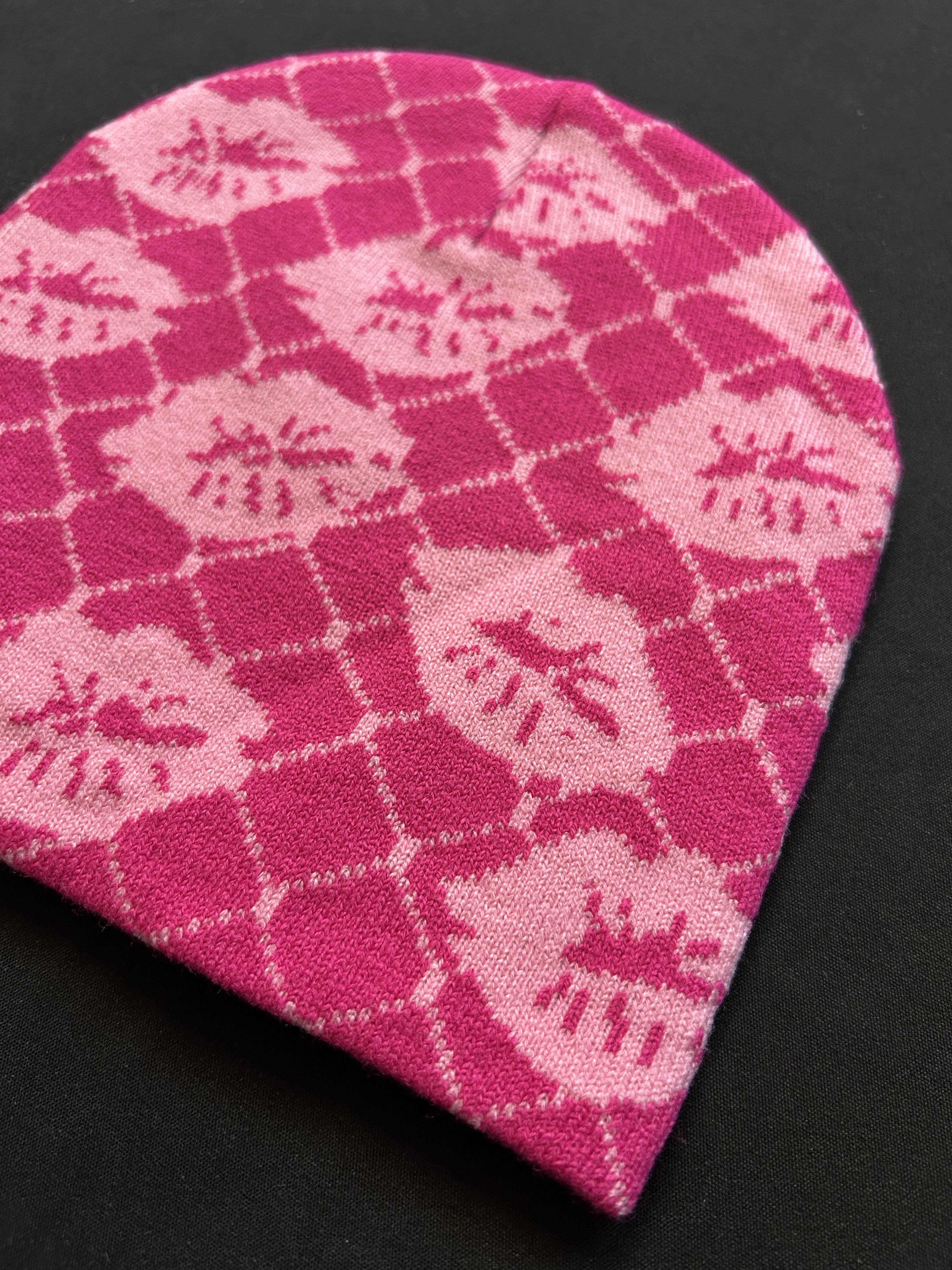 Japanese Brand Rare Dream Don’t Cost Graphic No Cuff Pink Beanie Hat OS Size ONE SIZE - 3 Thumbnail