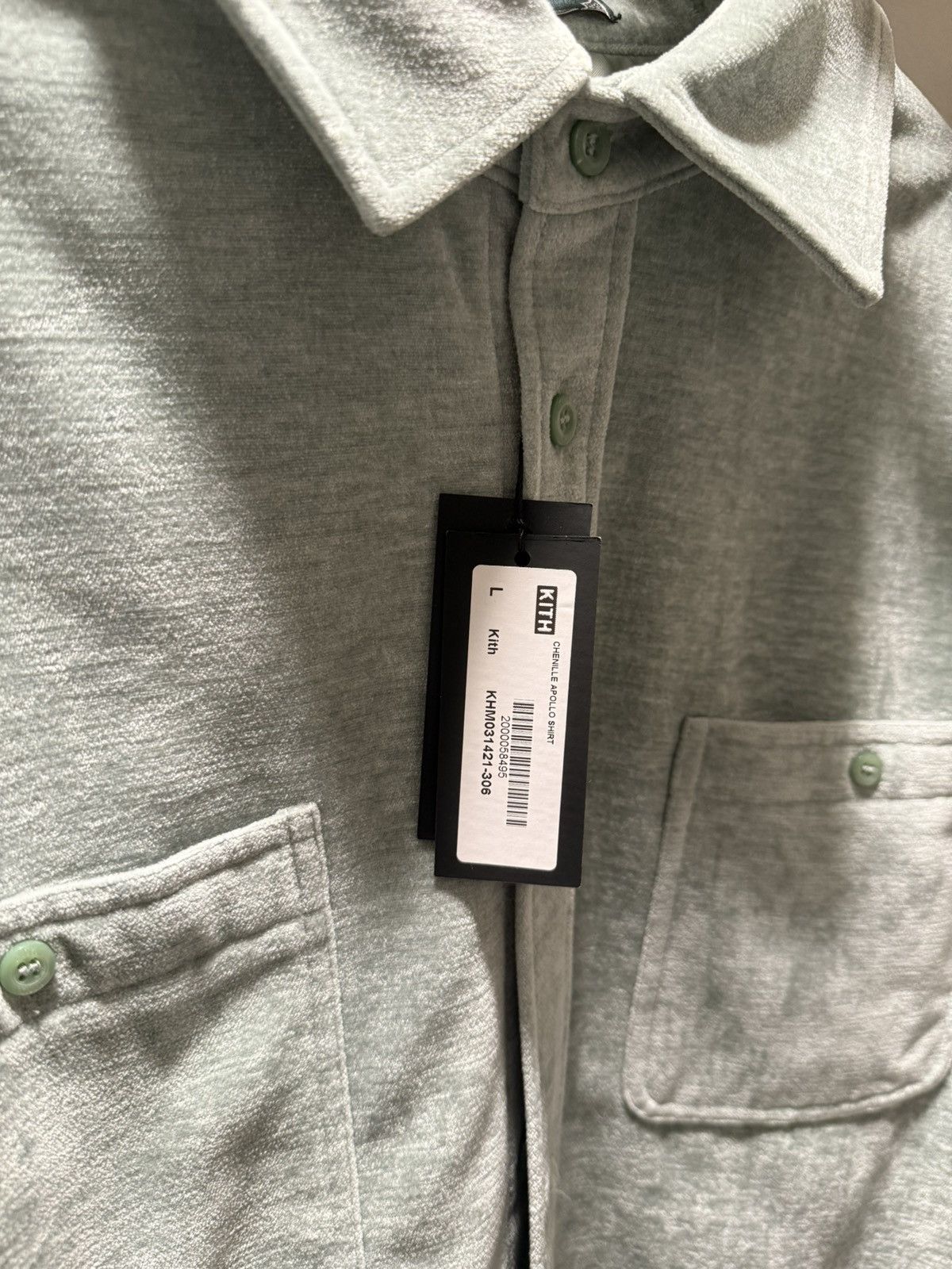 Kith Kith Chenille Apollo Shirt – Matcha Green Size US L / EU 52-54 / 3 - 4 Thumbnail