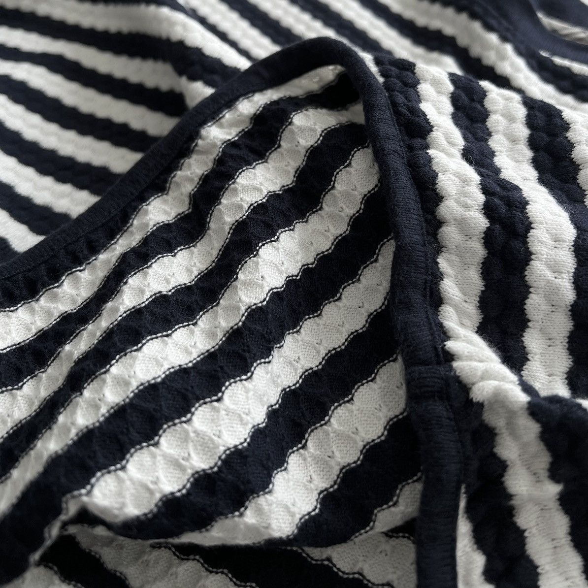 Burberry BURBERRY COTTON KNITTED STRIPE T-SHIRT Size M / US 6-8 / IT 42-44 - 7 Thumbnail