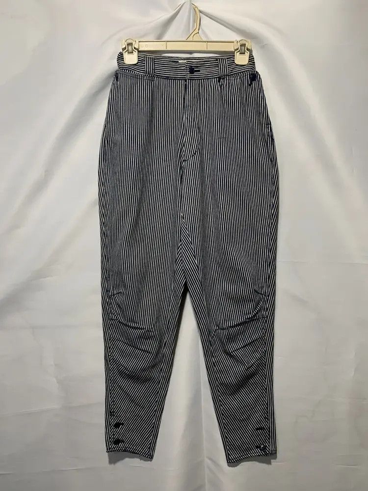 Issey Miyake Vintage Issey Miyake hickory stripe balloon denim pants Size 24" / US 00 / IT 34 - 2 Thumbnail
