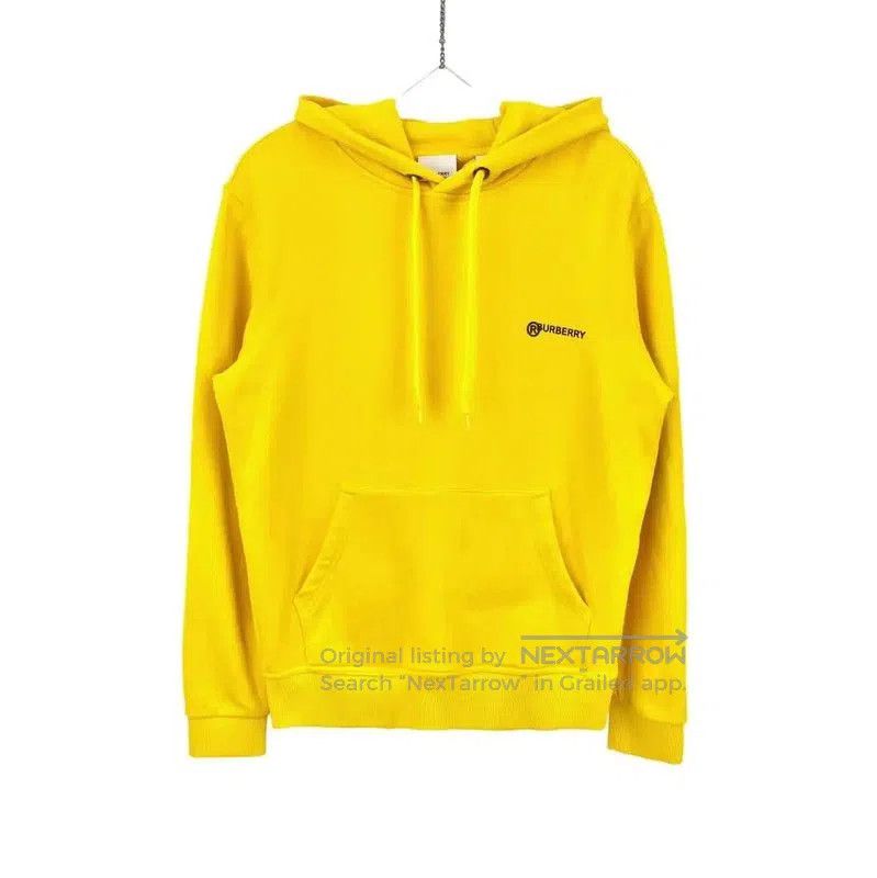 Burberry Burberry Yellow Cotton Women's Hoodie. Size XXS / US 00 / IT 34 - 1 Thumbnail