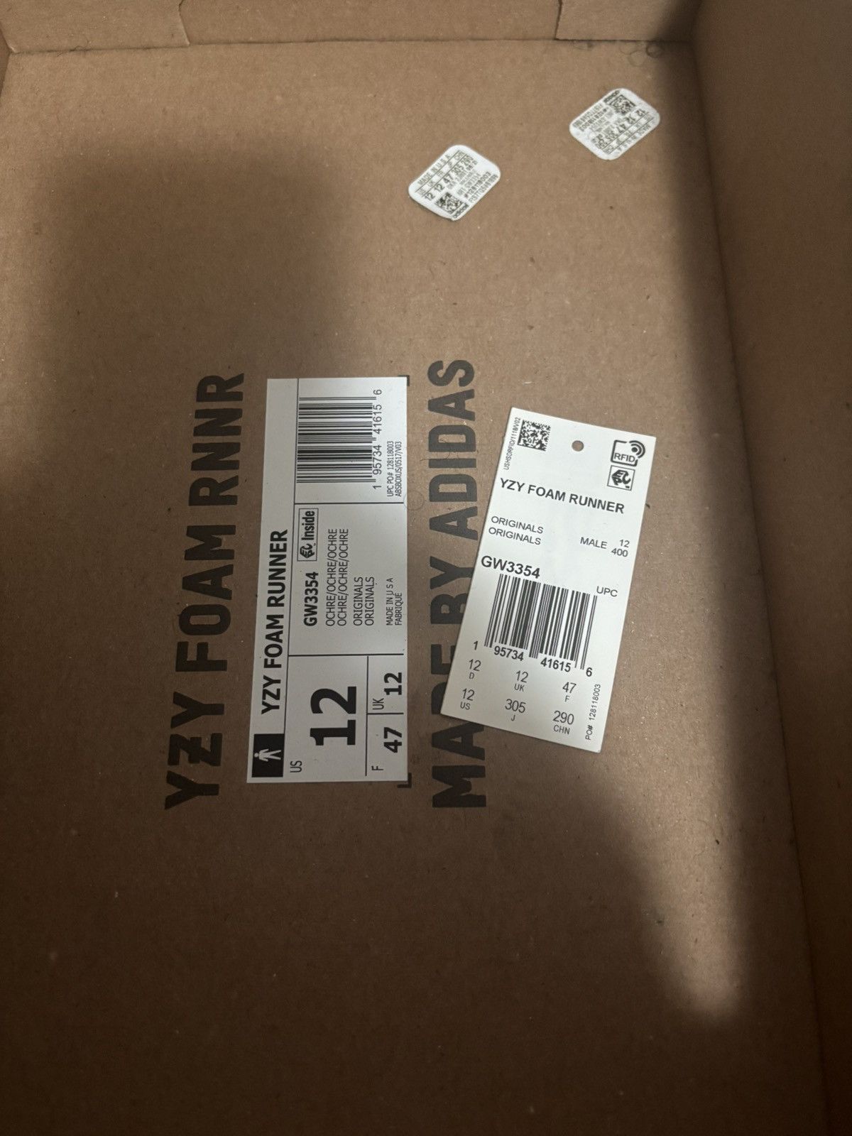 Adidas × Kanye West Adidas Yeezy Foam RNR Ochre Size 12 USED Size US 12 / EU 45 - 13 Thumbnail