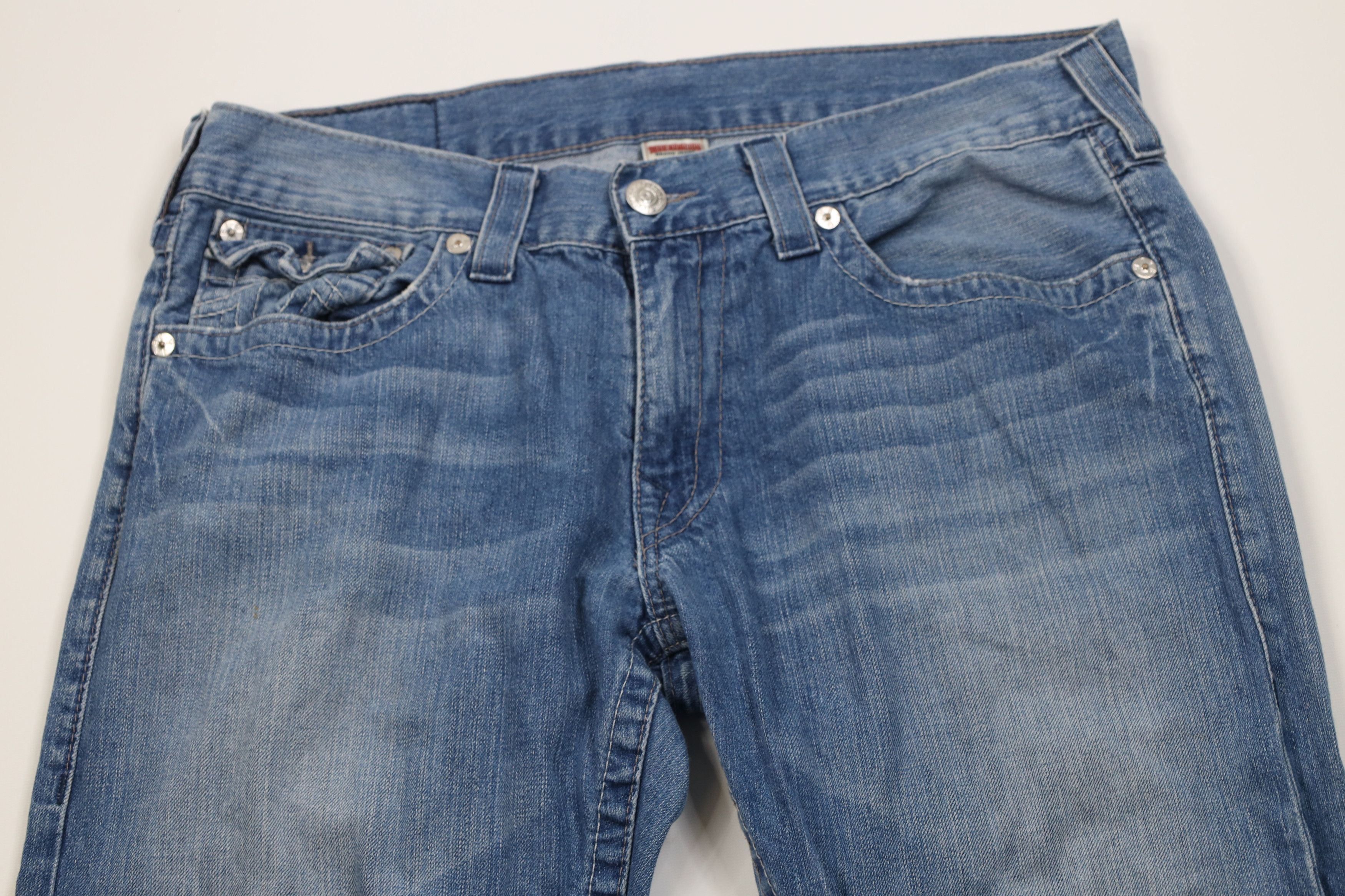True Religion Vintage True Religion Stitch Straight Wide Leg Jeans USA Size US 36 / EU 52 - 2 Thumbnail